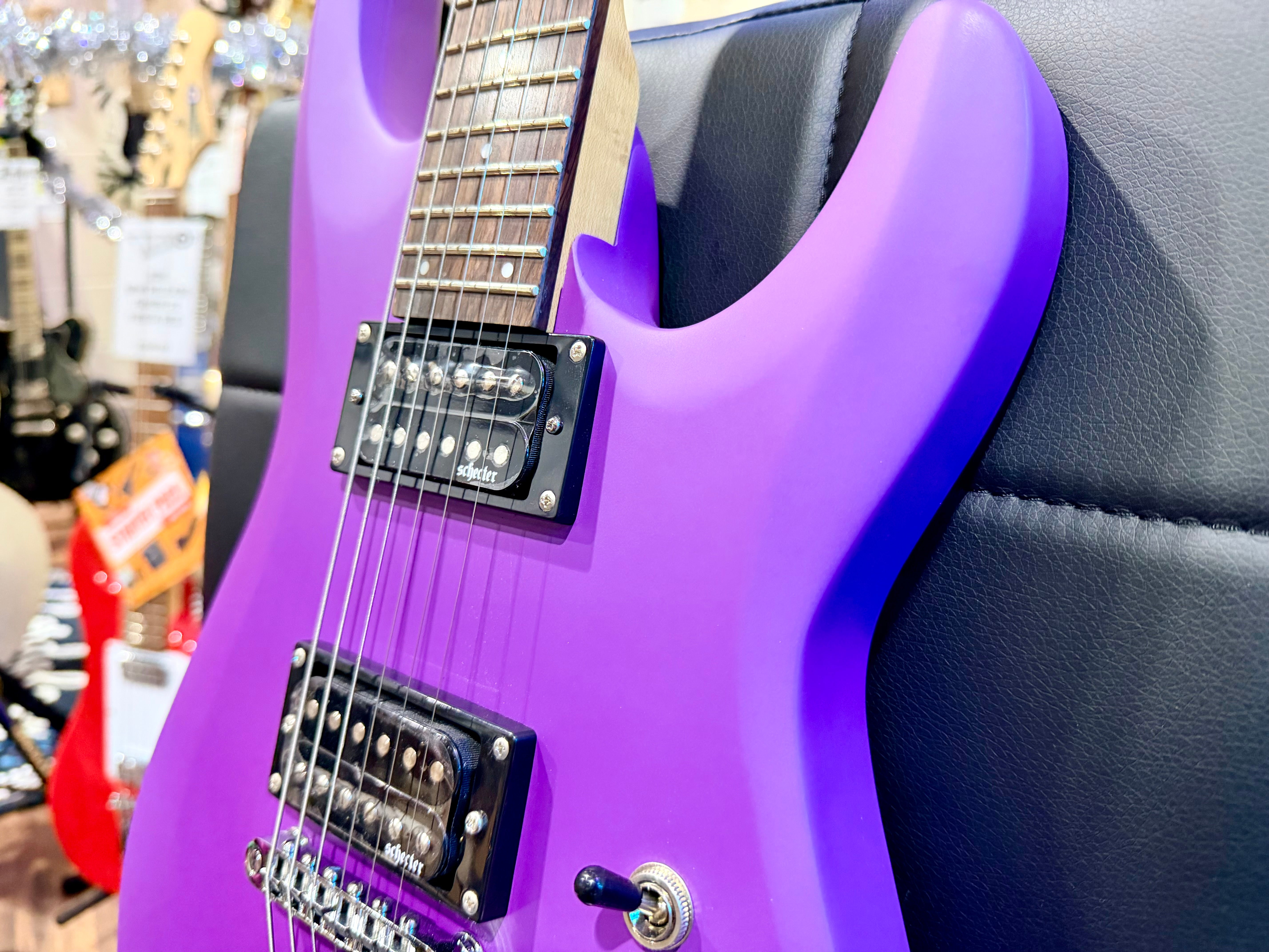 🔥NEW🔥 Schecter C-6 Deluxe~ Purple satin~ Diamond Pickups~ Electric Guitar!