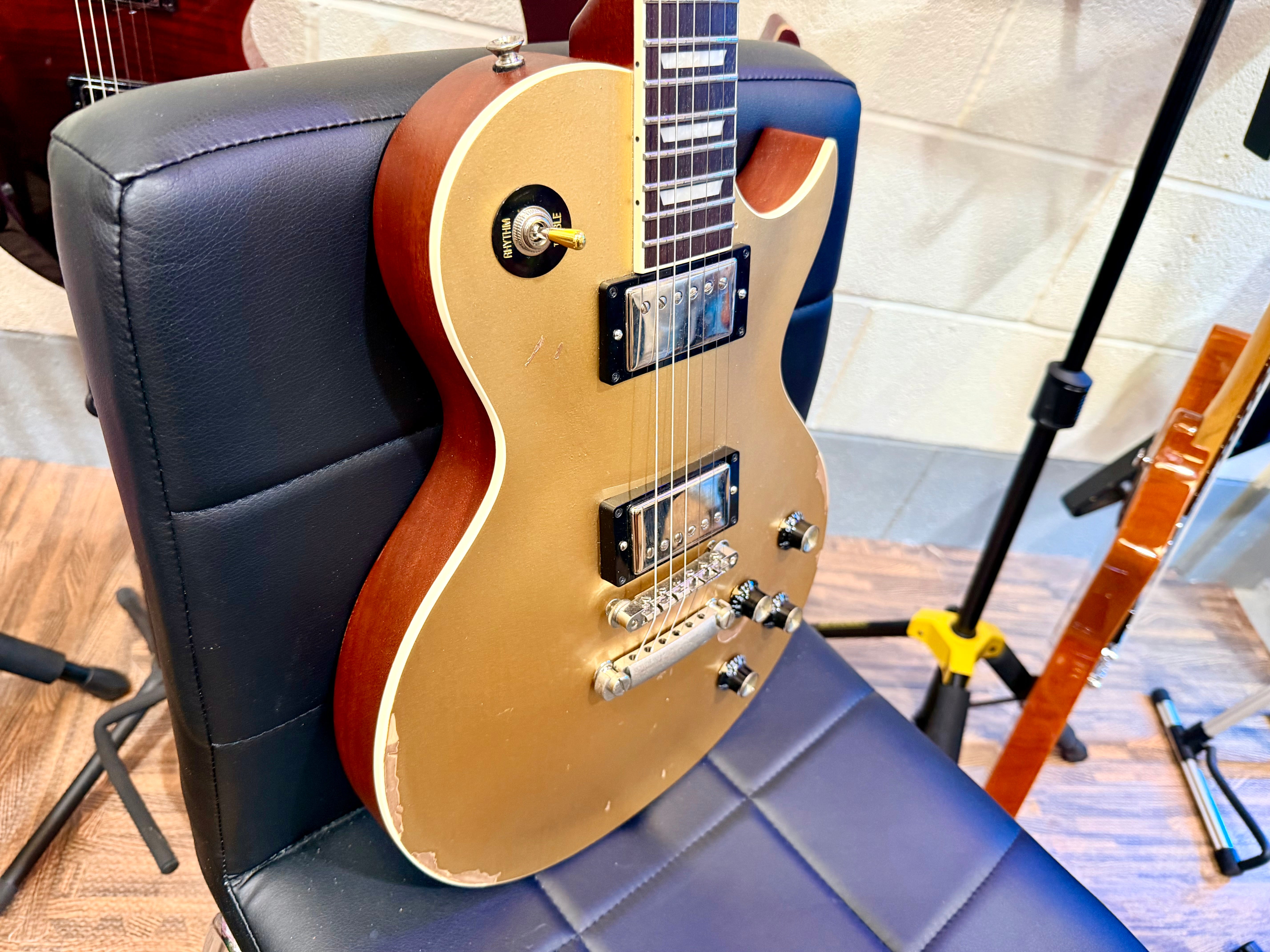 🔥UPGRADED🔥 Vintage V100 Icon Distressed Gold Top~ SETH LOVER Pickups + Gotoh!