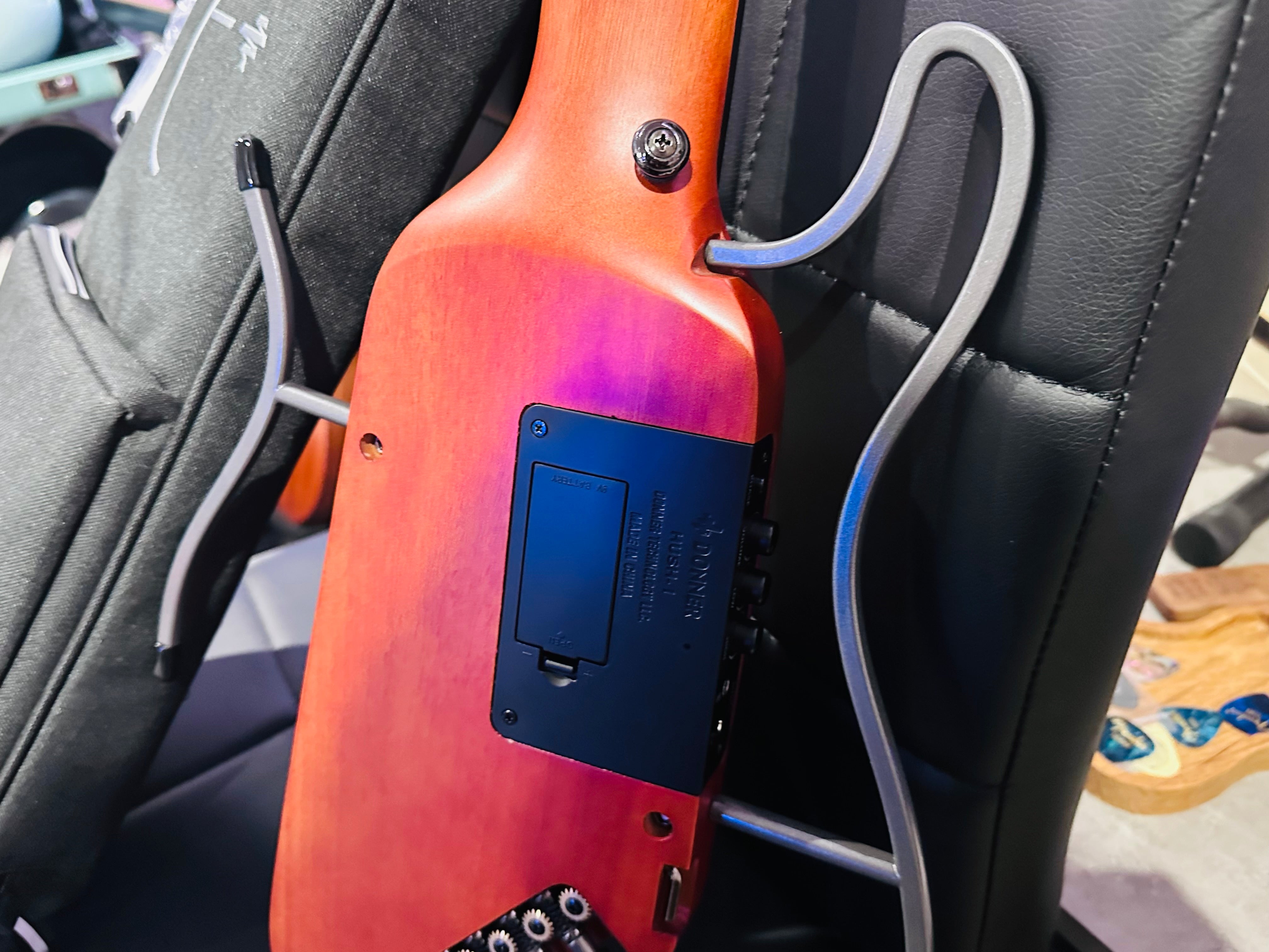 🌟NEW🌟 Donner HUSH-I Electro Acoustic Silent Travel Headless Guitar~ Mahogany!