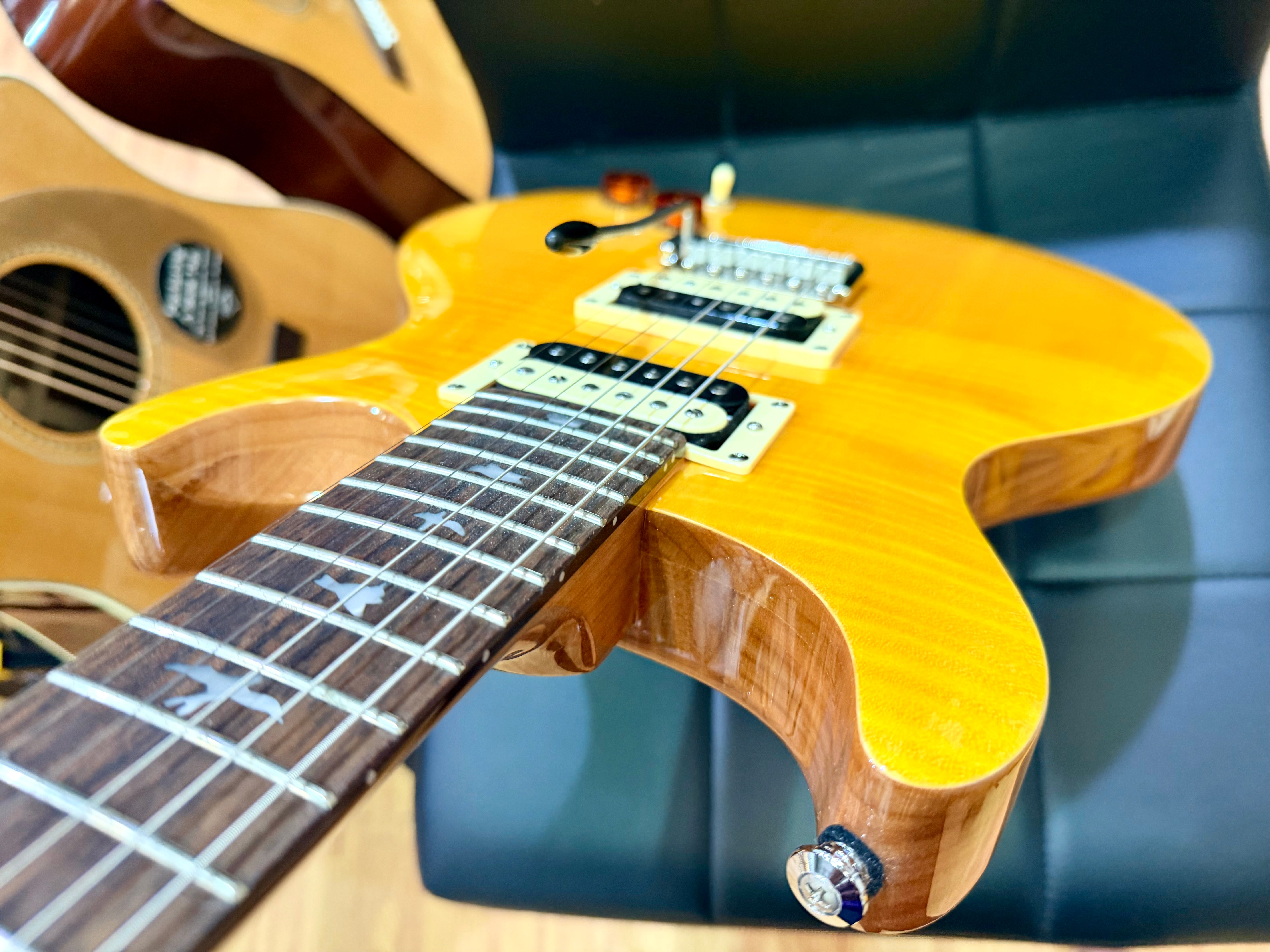☀️2022☀️ PRS SE Santana Signature~ Flamed Maple~ Santana Yellow~ Mint Condition!