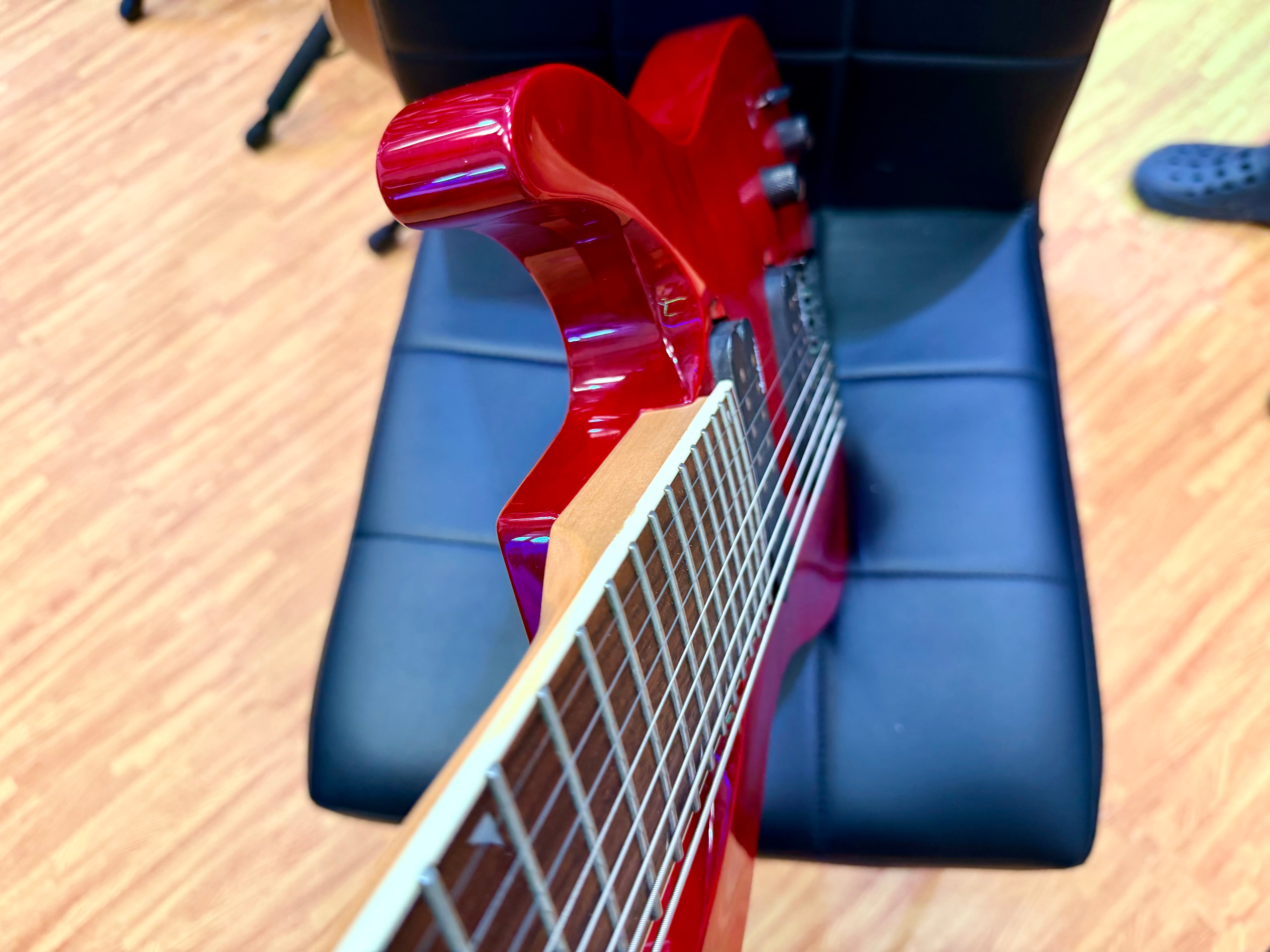 π₯ 8- String π₯ Jackson JS32-8Q Dinky Electric Guitar~ Transparent Red~ Quilted!