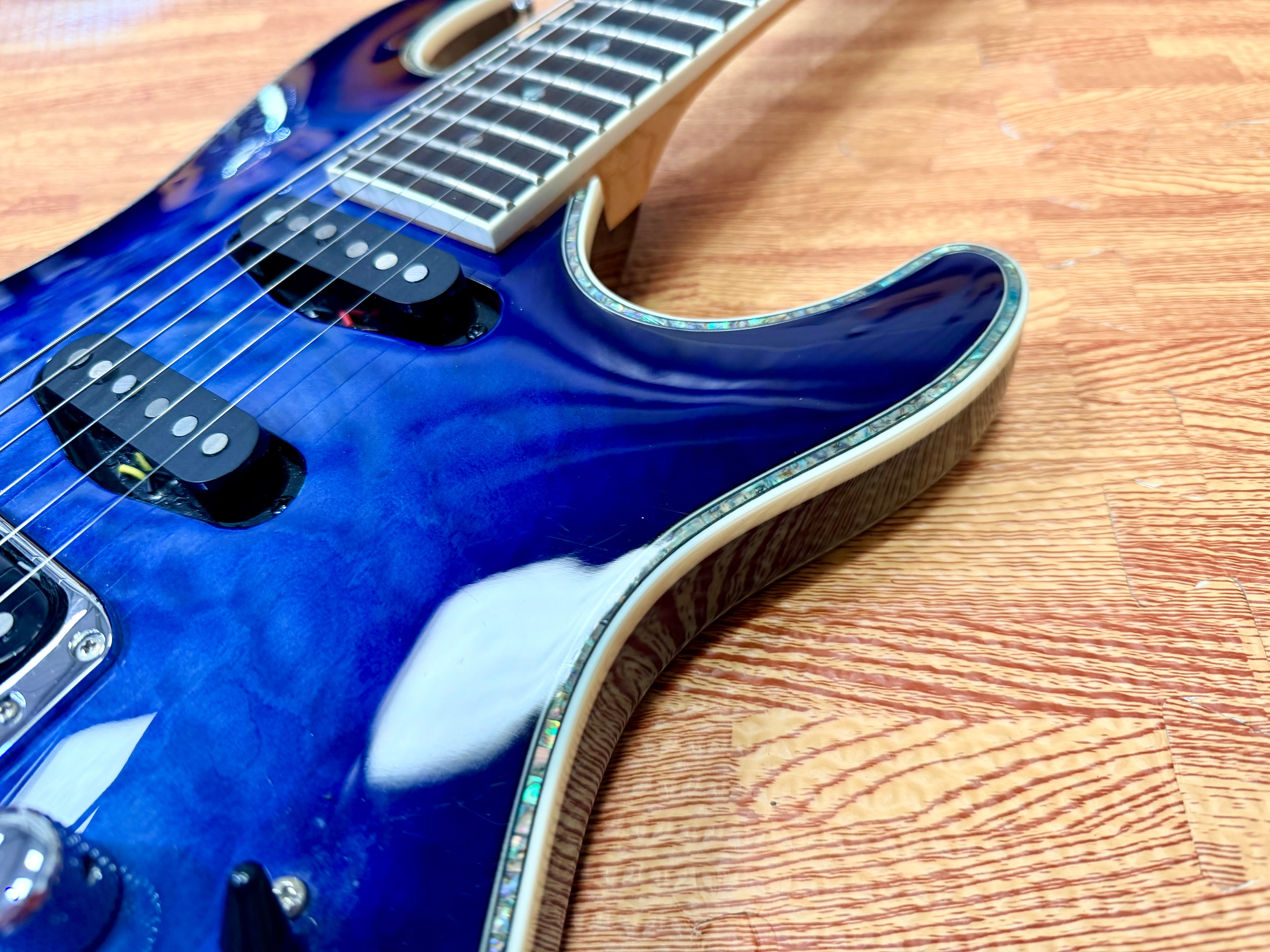 ✨2016✨ Ibanez SA360NQM-SPB~ Sapphire Blue~ SA Series Superstrat HSS Guitar!