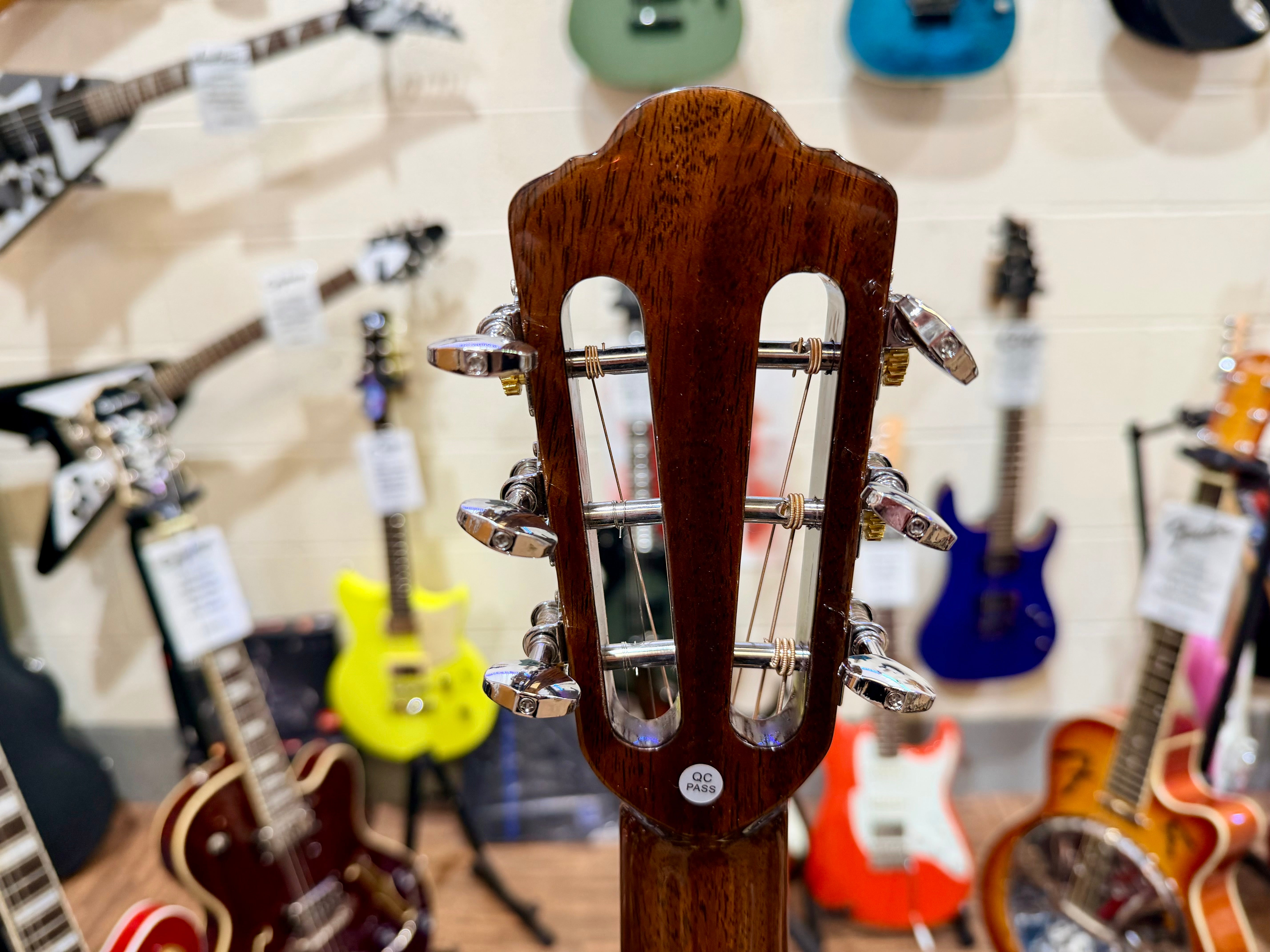 🌟MINT🌟 Rathbone R6M Solid Mahogany Top~ No 6 Series Acoustic Parlour Guitar!