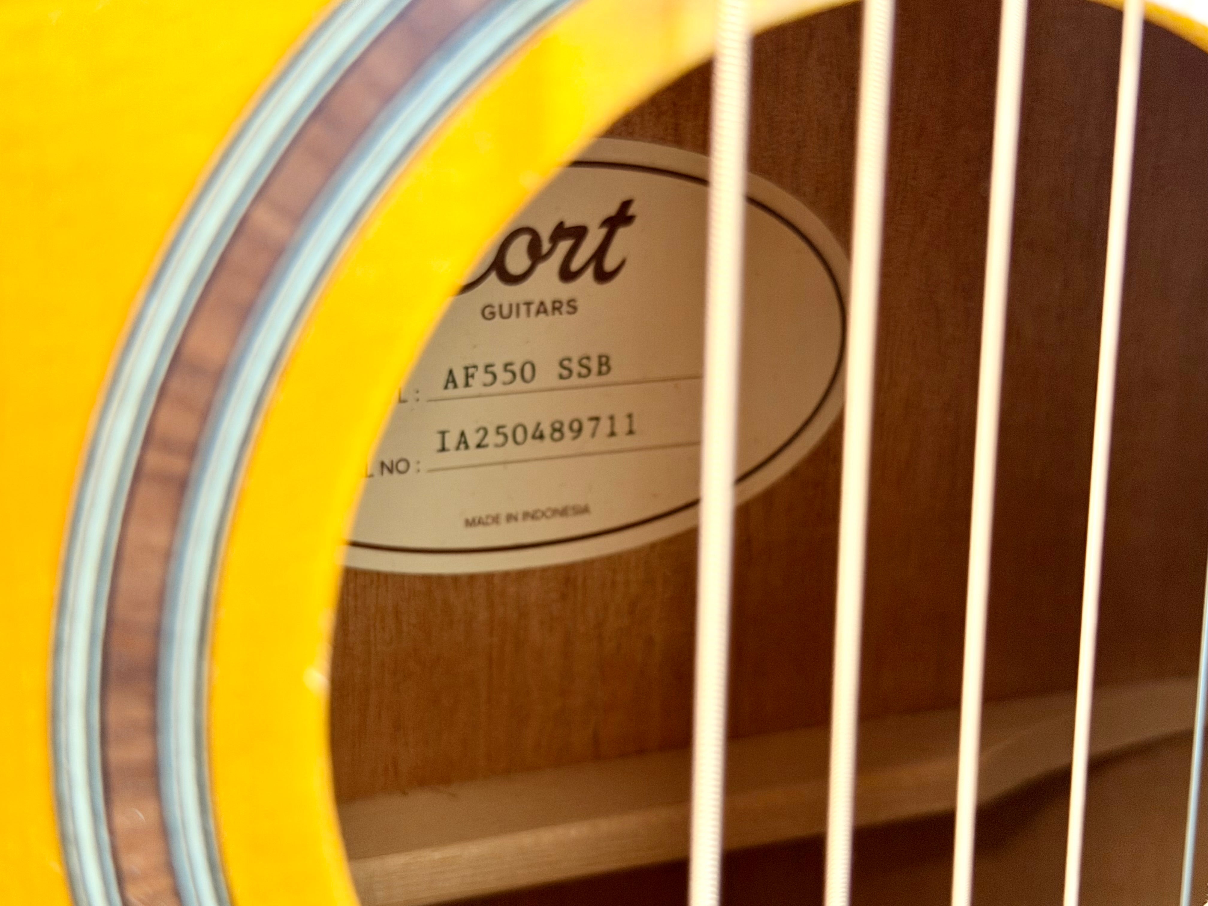 ✨2025✨ Cort AF550-SSB Concert Acoustic Guitar~ Mint Condition~ Sunburst Satin!