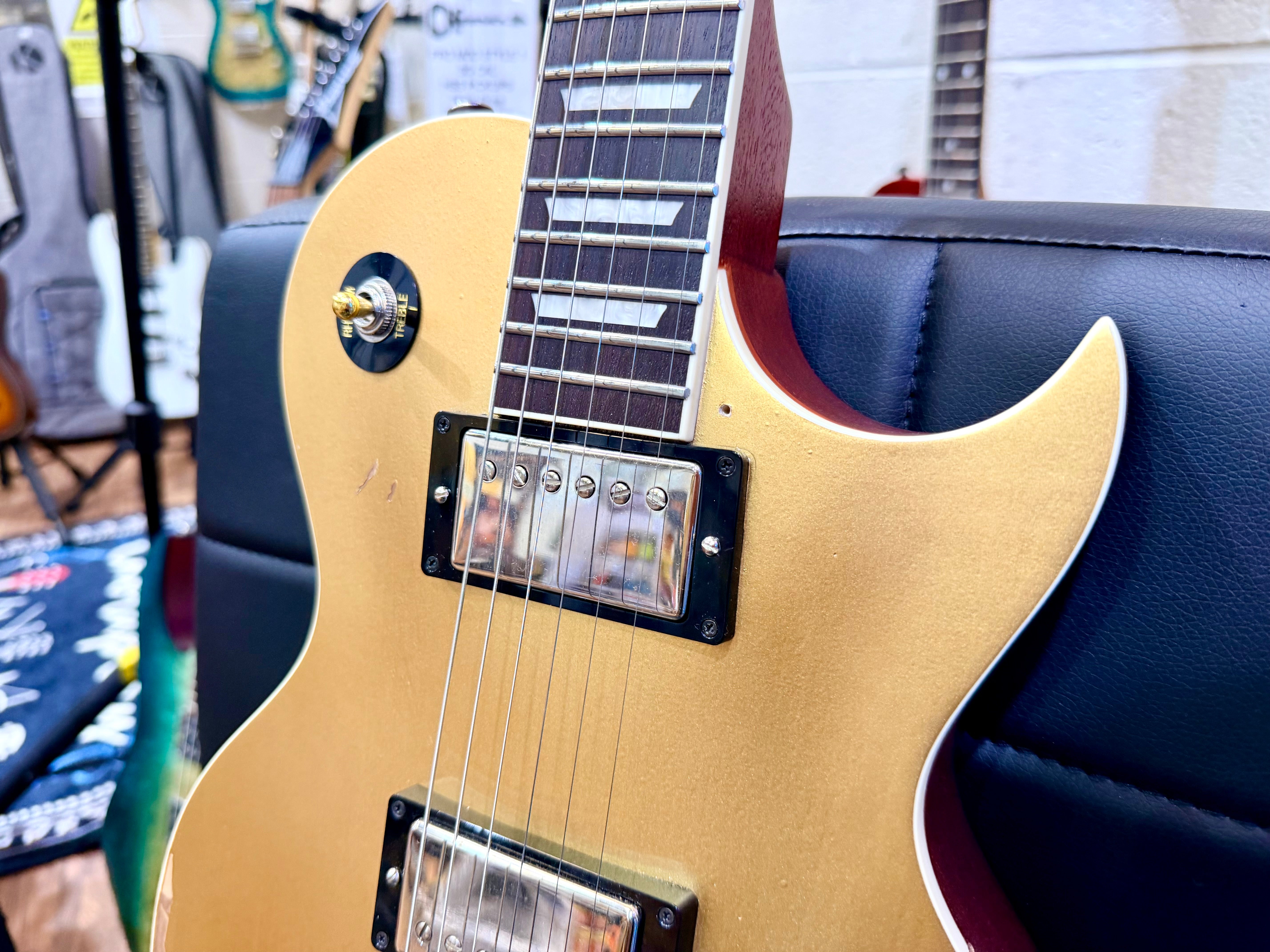 🔥UPGRADED🔥 Vintage V100 Icon Distressed Gold Top~ SETH LOVER Pickups + Gotoh!