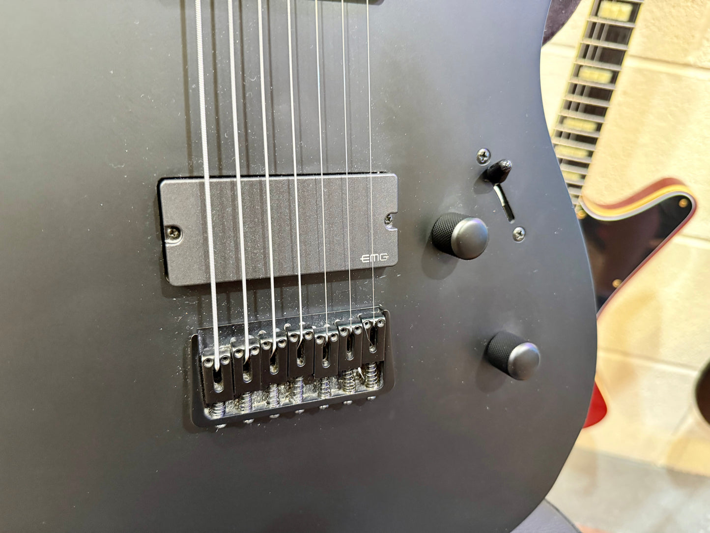 🔥MINT🔥 ESP LTD TE-407 7 String Electric Guitar~ Satin Black + Gator Hard Case!
