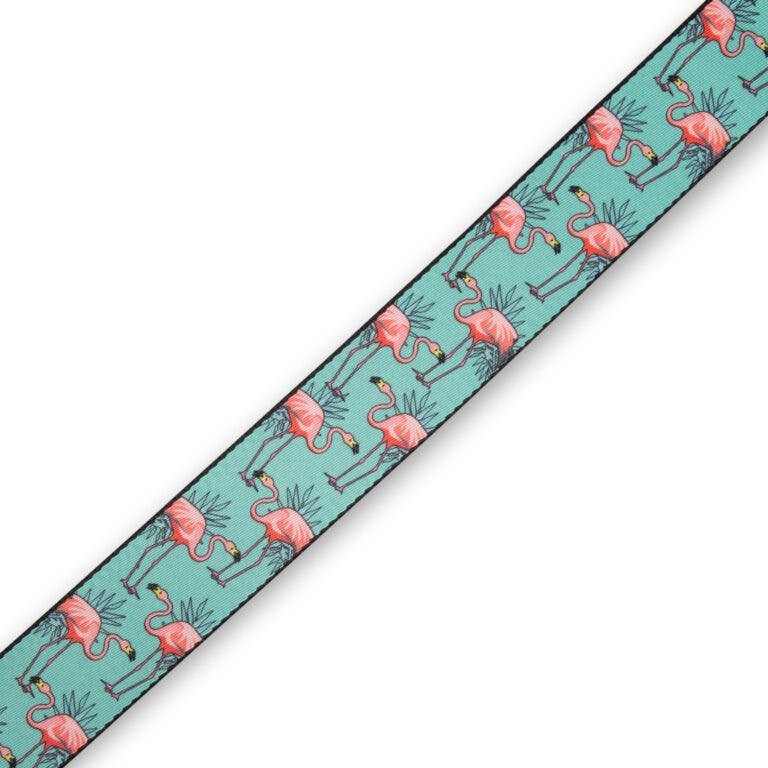 Levy’s Prints 2” Polyester Guitar Strap- Flamingo
