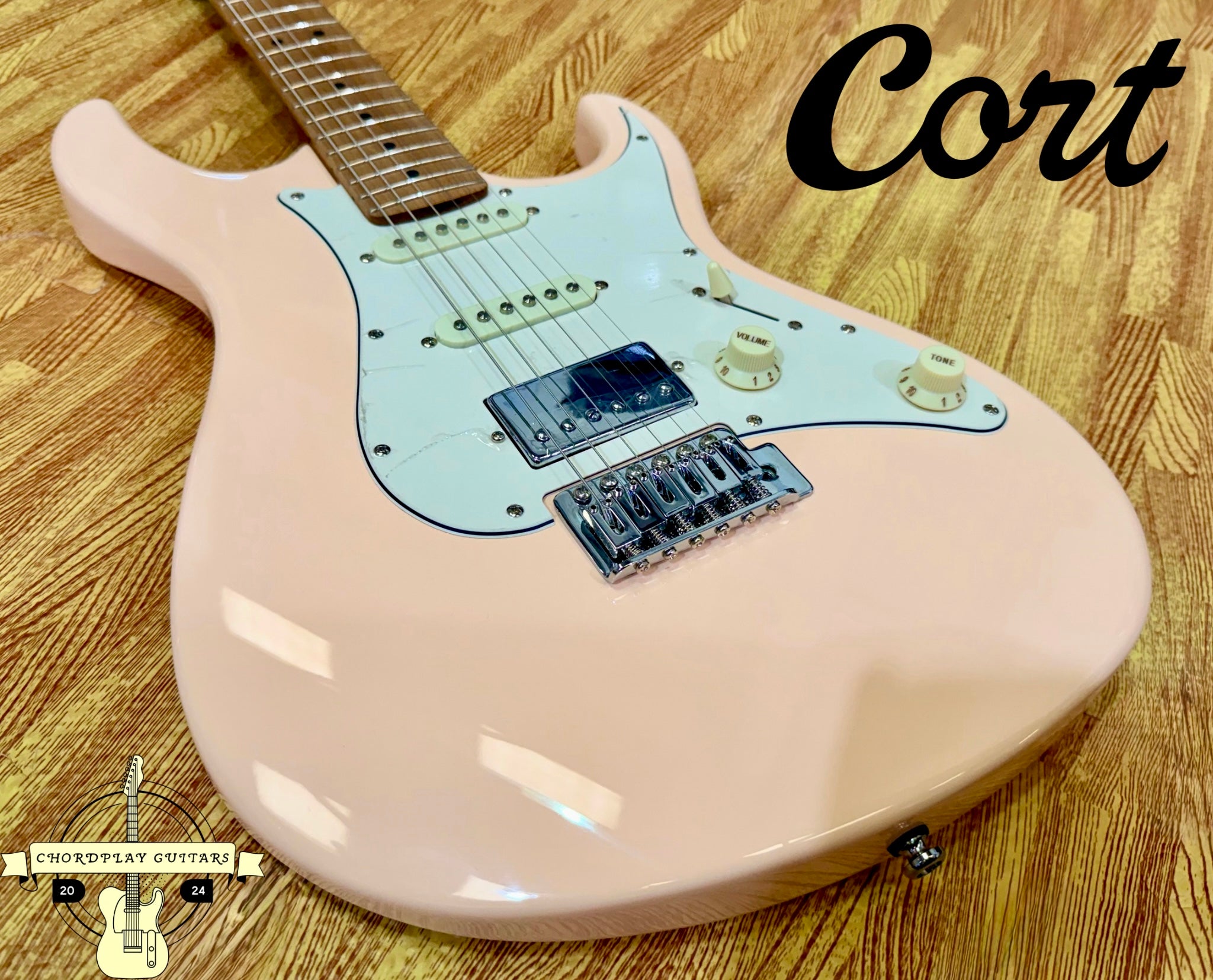 π NEW Cort G200SE Vintage White Electric Guitar~ Roasted Maple Neck π