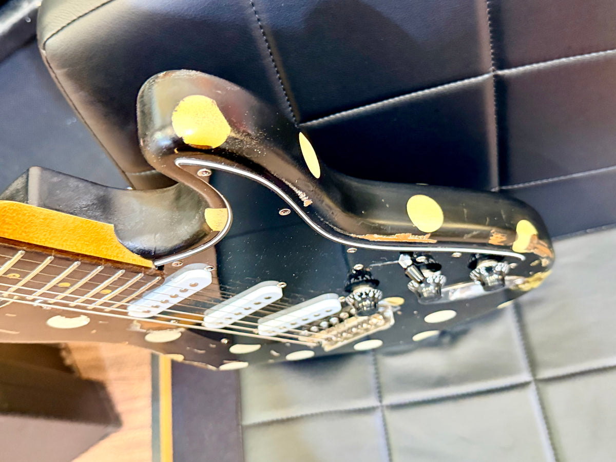 🔥Handmade In UK🔥 Stolen Valour Heavy Relic ST Polka Dot Guitar~ Buddy Guy Style!