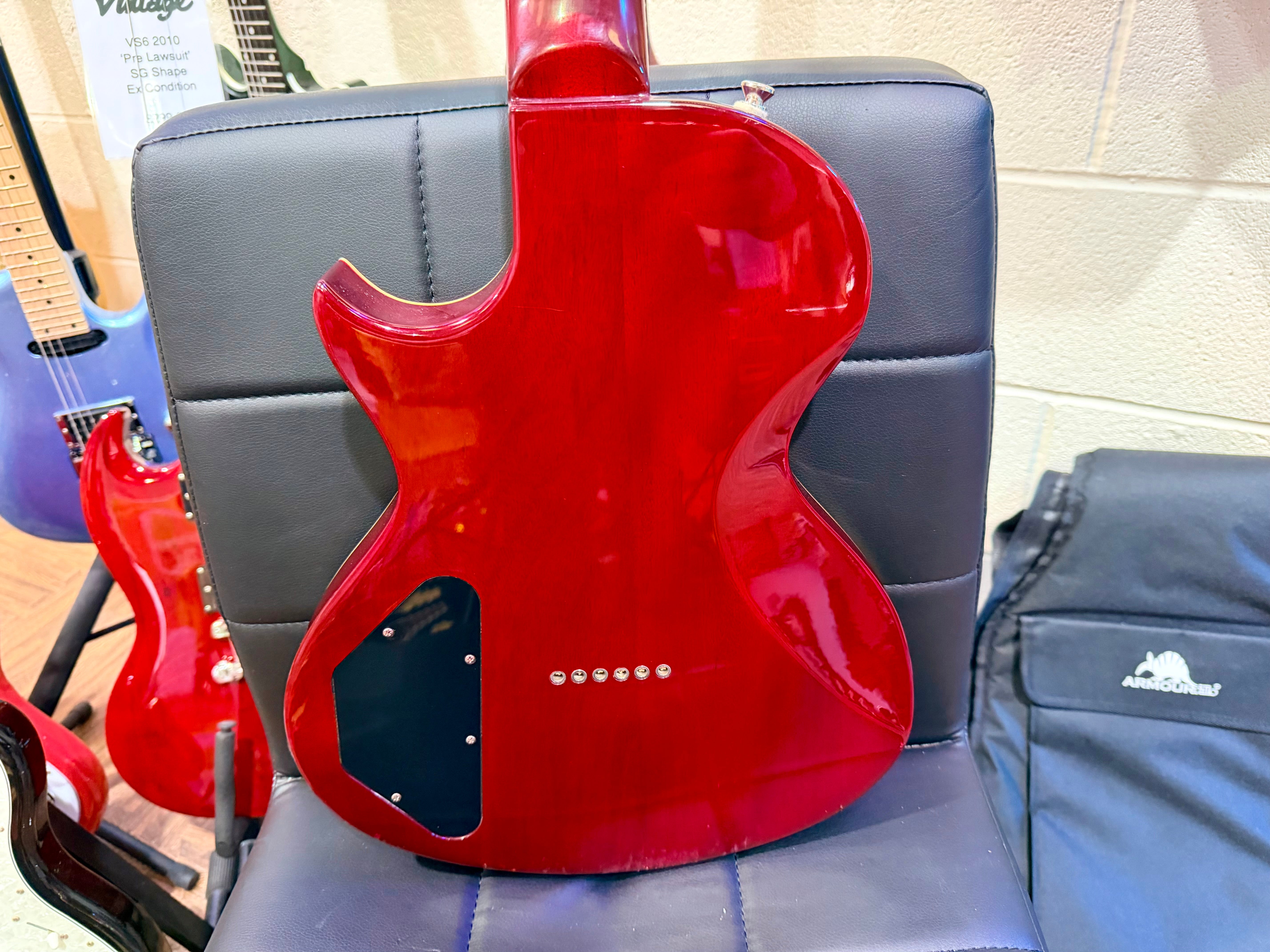 🔥2014🔥 Epiphone Nighthawk Custom Reissue Quilt Electric Guitar~ Translucent Red