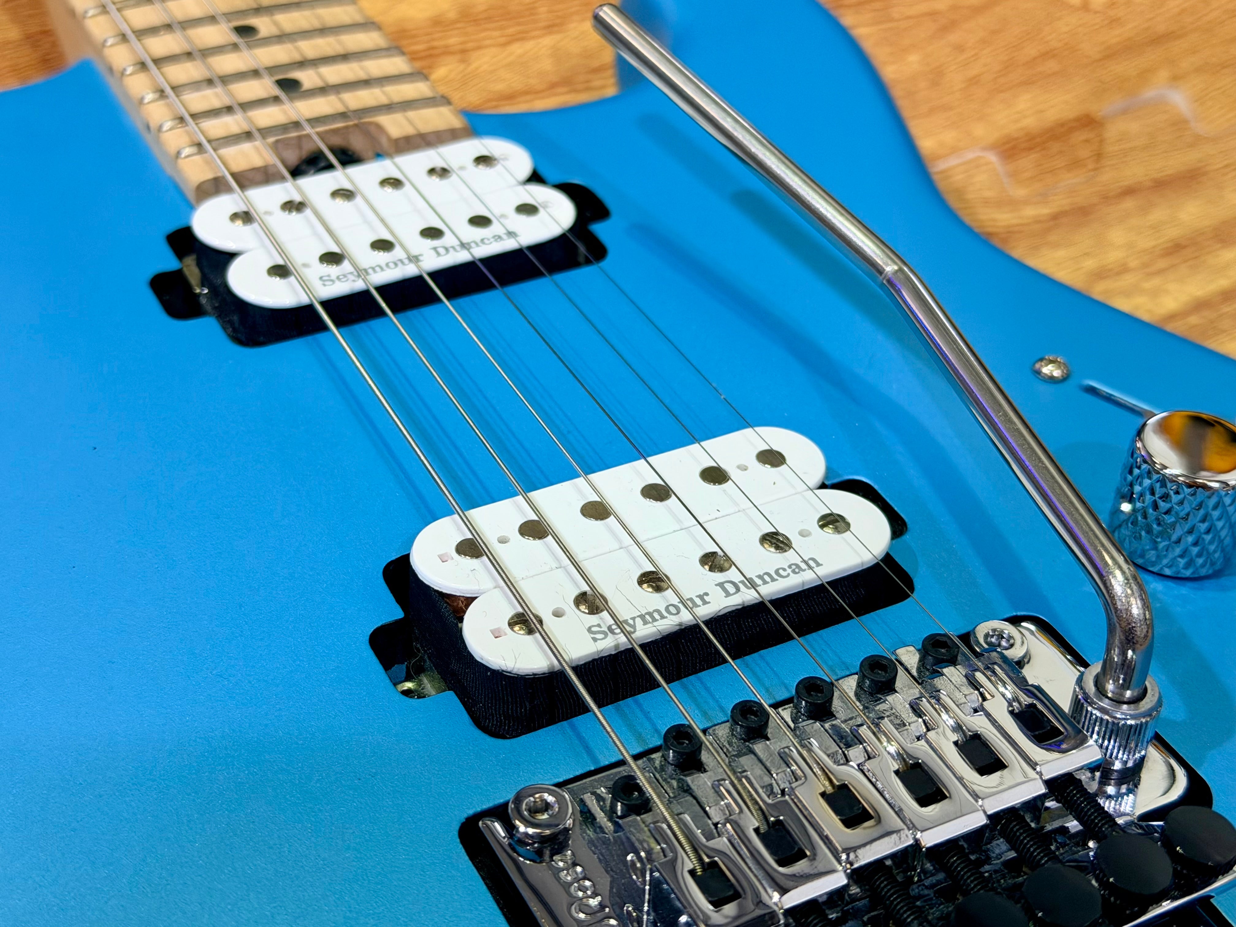 π₯2022π₯ Charvel Pro-Mod San Dimas Style 1 HH FR MN~Blue Frost~ Seymour Duncan!