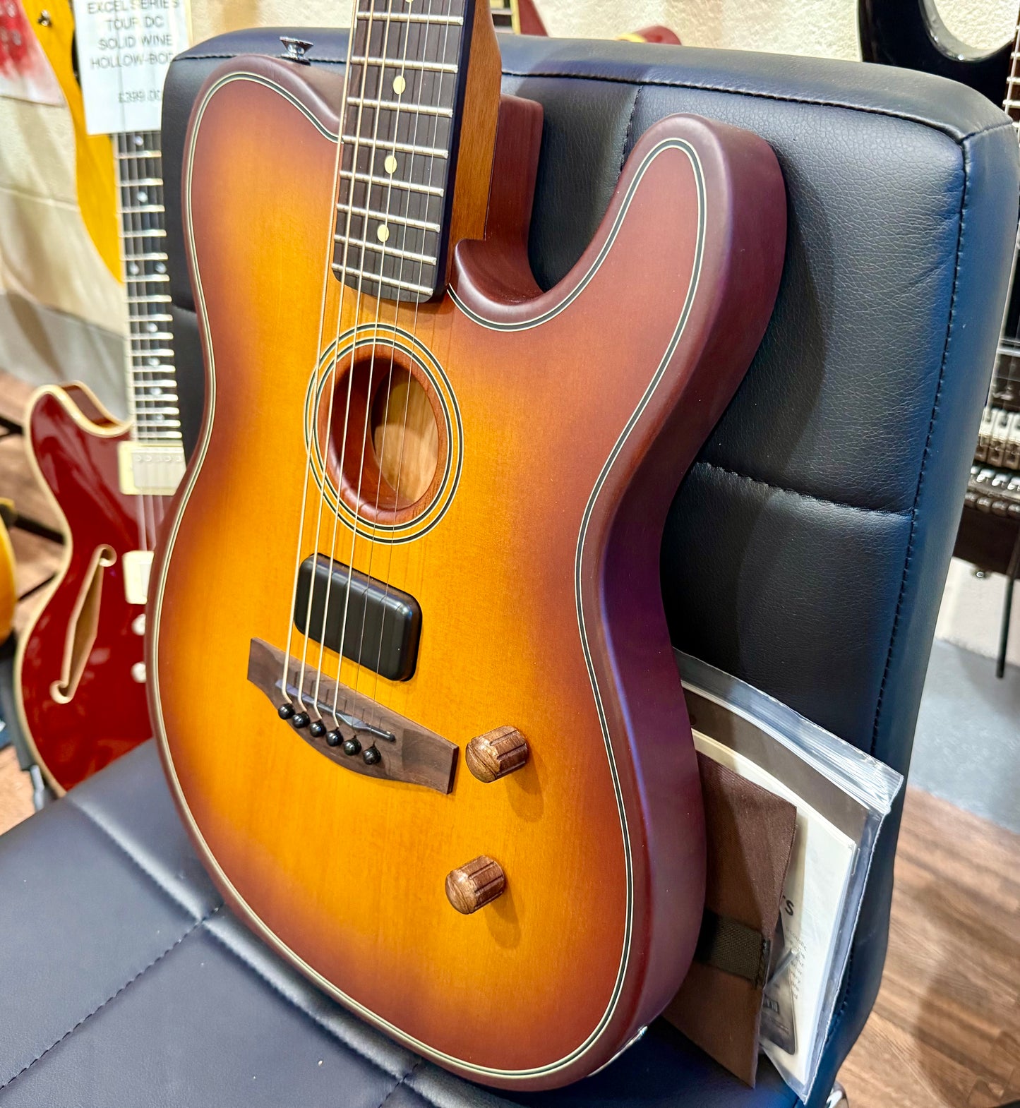 🔥BRAND NEW🔥 2024 Fender Acoustasonic Standard Telecaster~ Honey Burst!