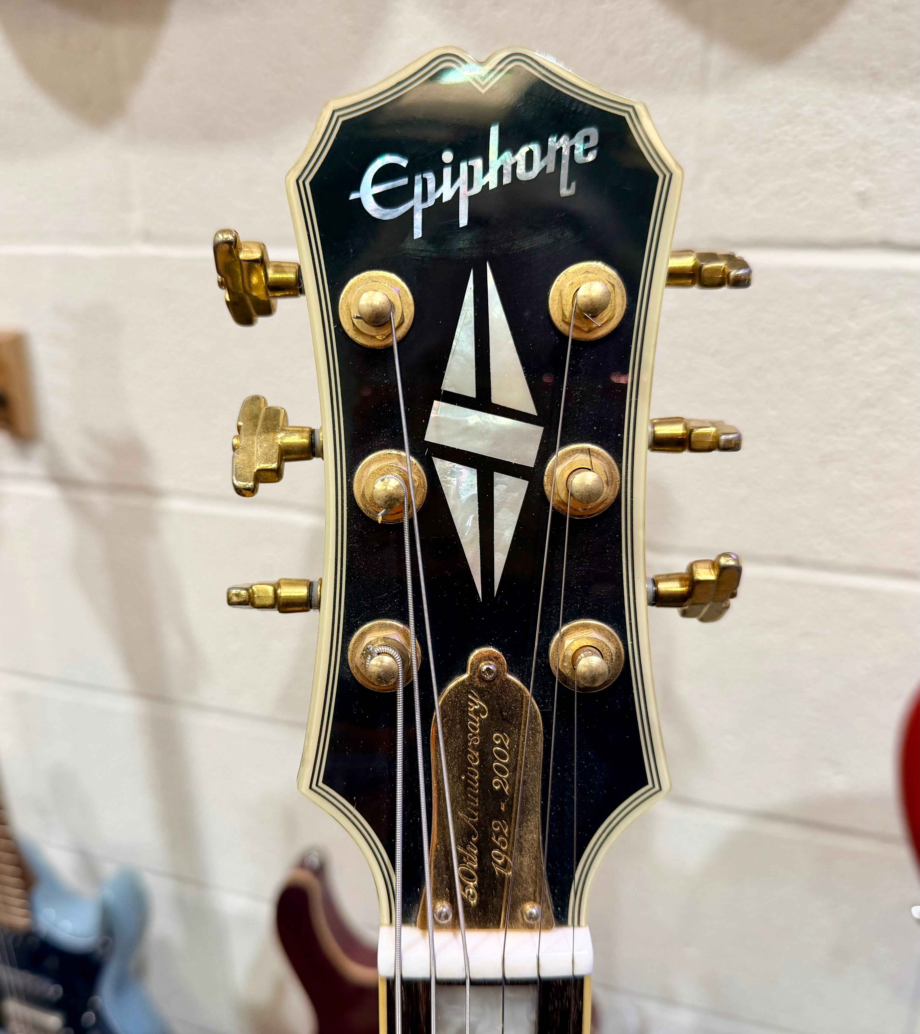 🔥RARE🔥 Epiphone Les Paul Custom 50th Anniversary Ebony/Gold~ 2002 Ltd Edition!