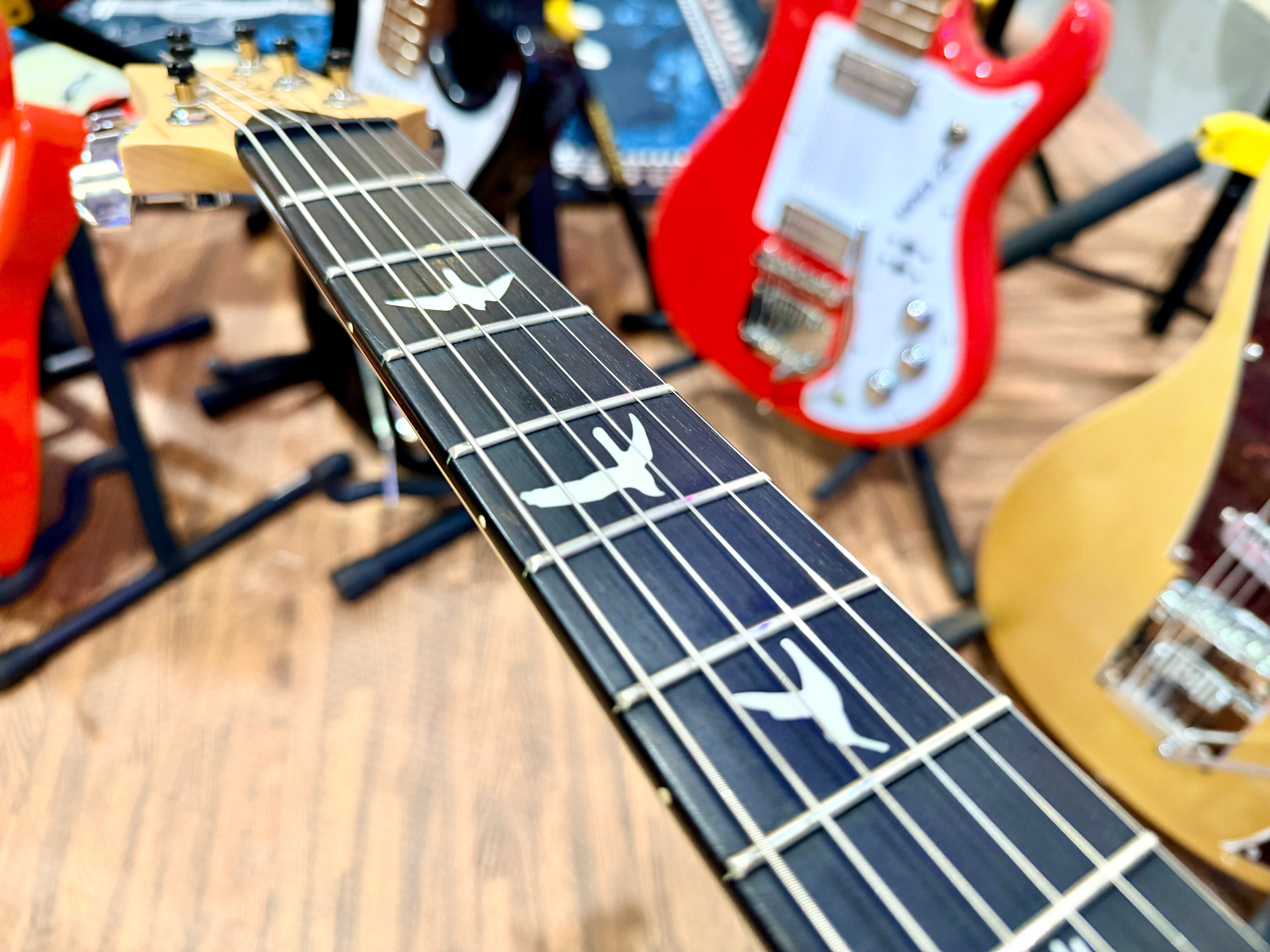 🔥RARE 2023🔥 PRS CE24 Satin Gold Top Limited Edition~ Natural Back~ USA~ Gig Bag