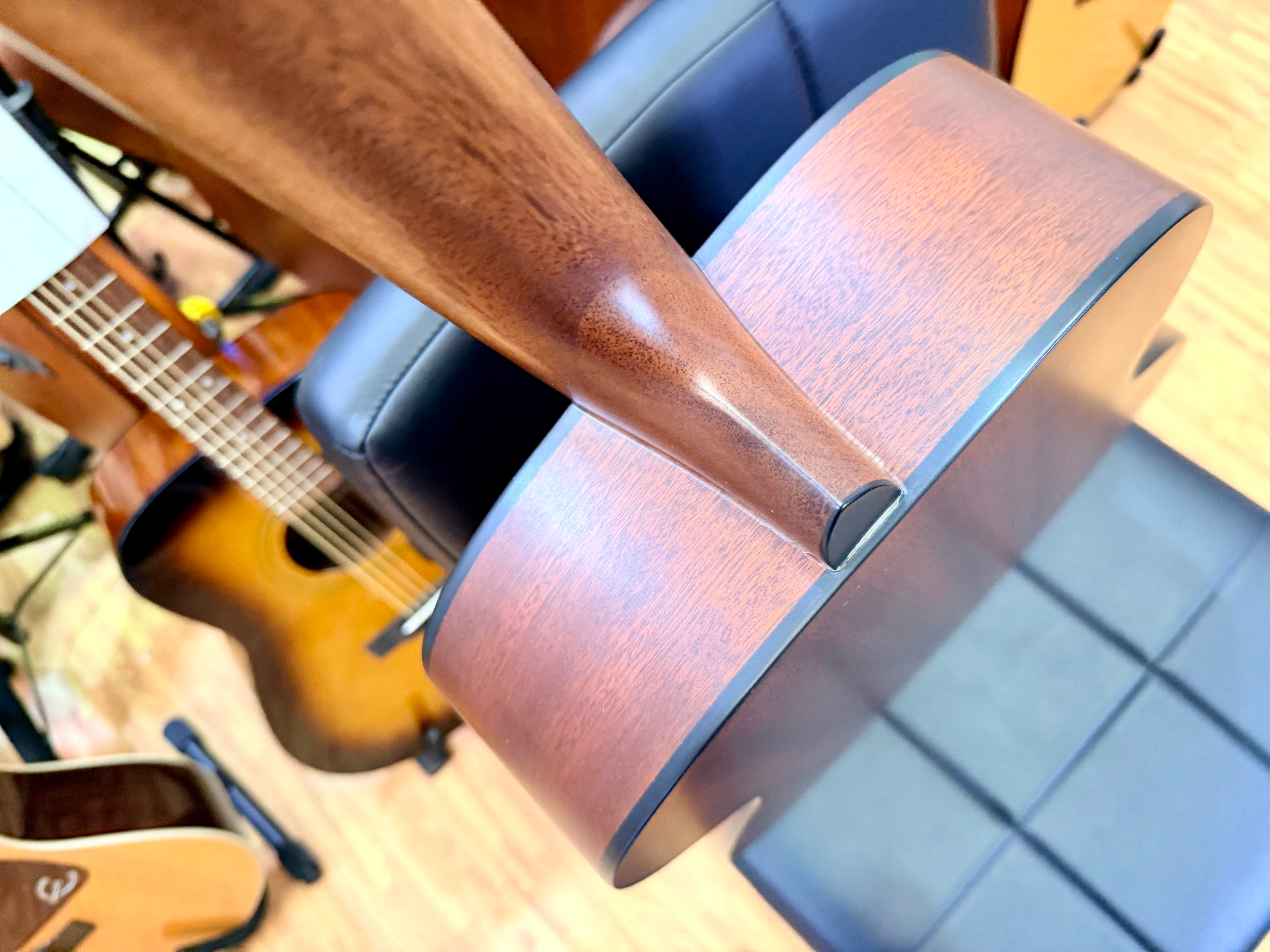 🔥MINT🔥 James Neligan DEV-A Solid Top Mahogany Acoustic Guitar Natural Satin!