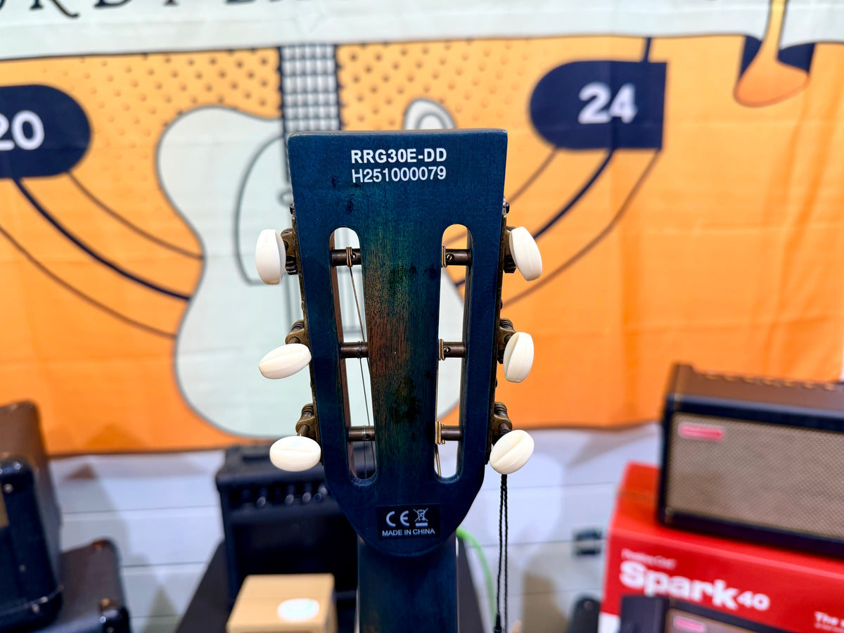 🔥NEW🔥 Ortega Americana Series RRG30E-DD Electro-Acoustic Resonator~ Denim!