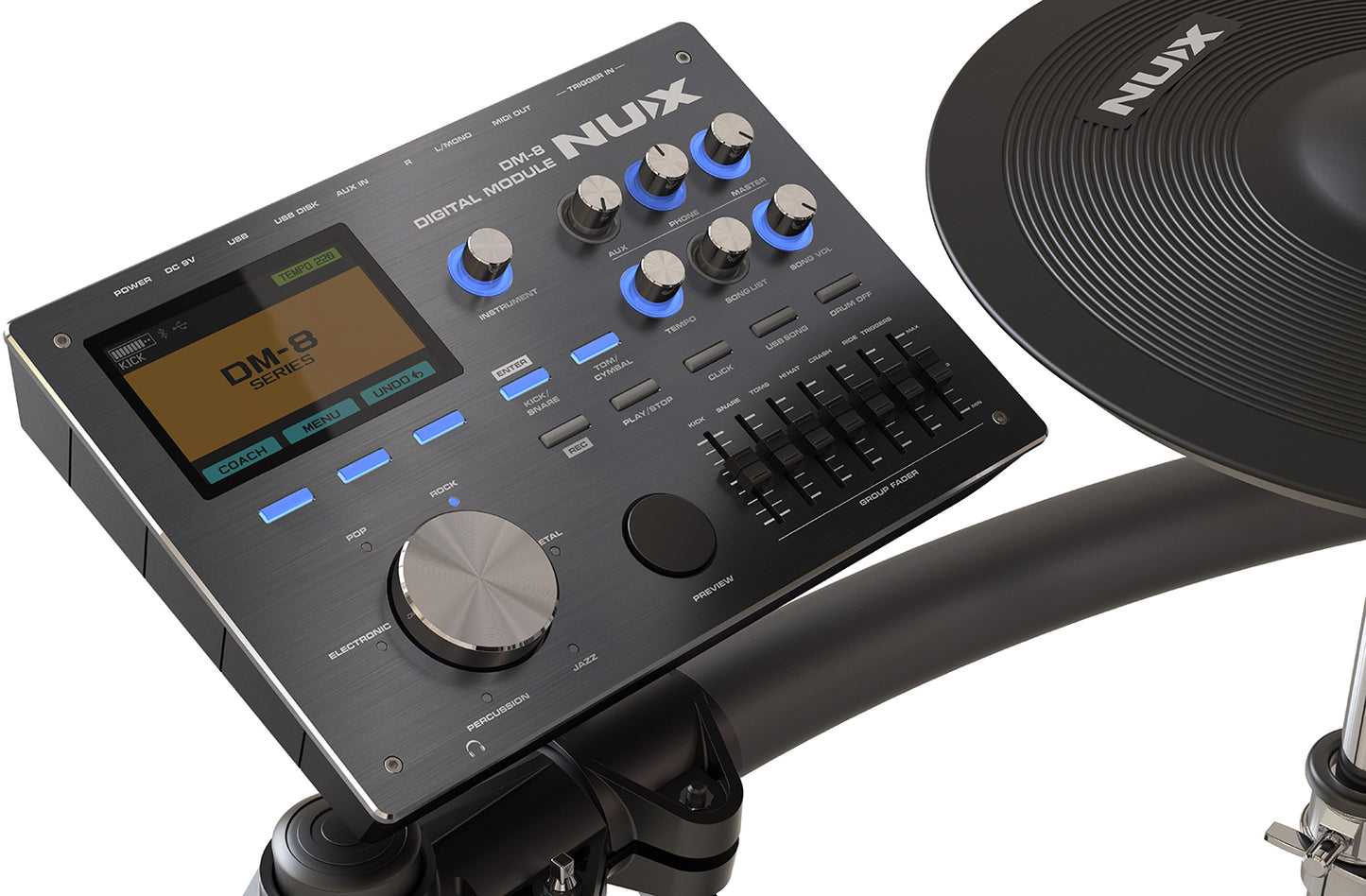 🔥NEW🔥 NU-X DM-8 Digital Drum Kit~ Electronic Drums