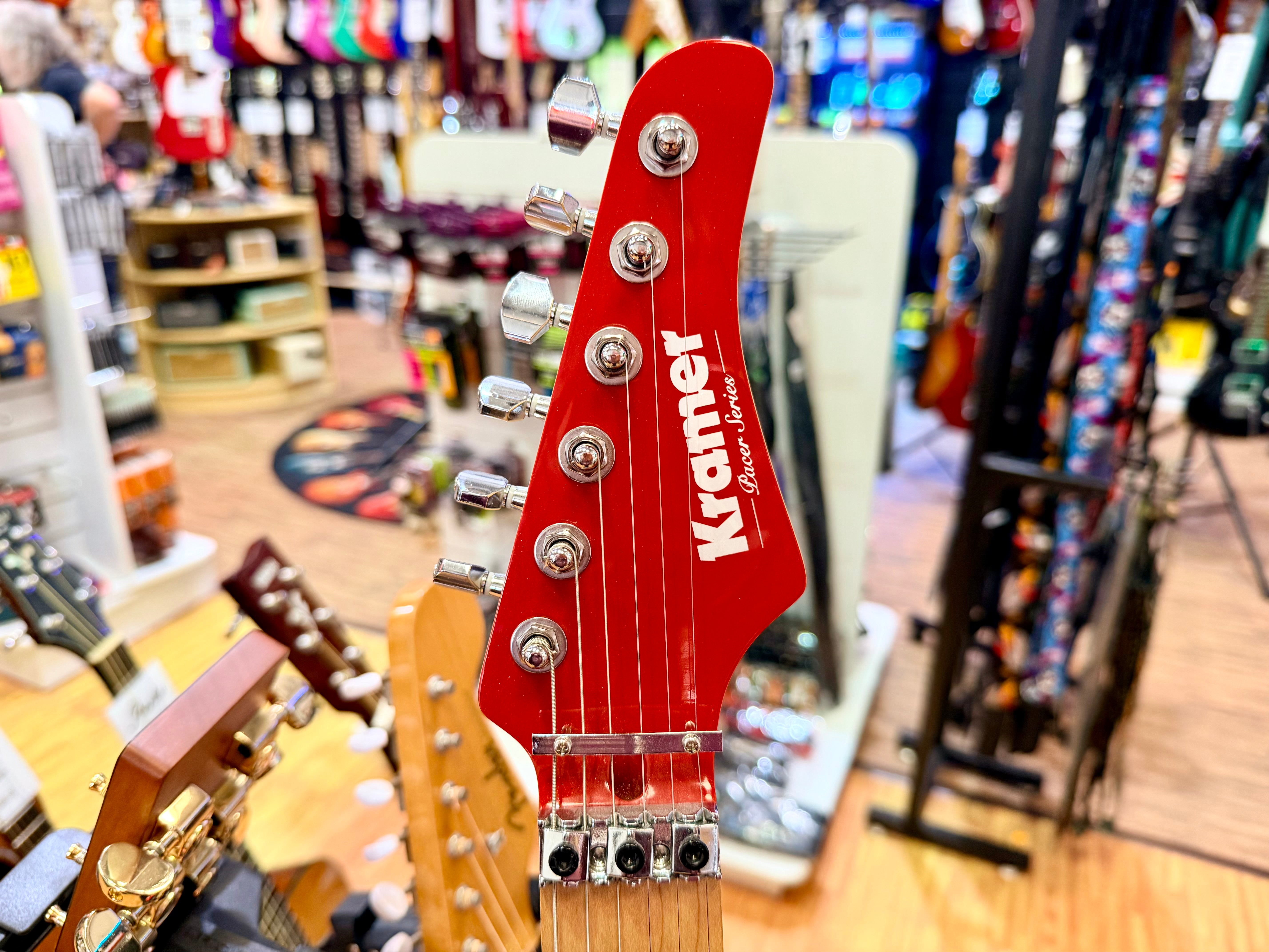 🔥2021🔥 Kramer Pacer Classic FR Special~ Scarlet Red Metallic~ Floyd Rose HH!