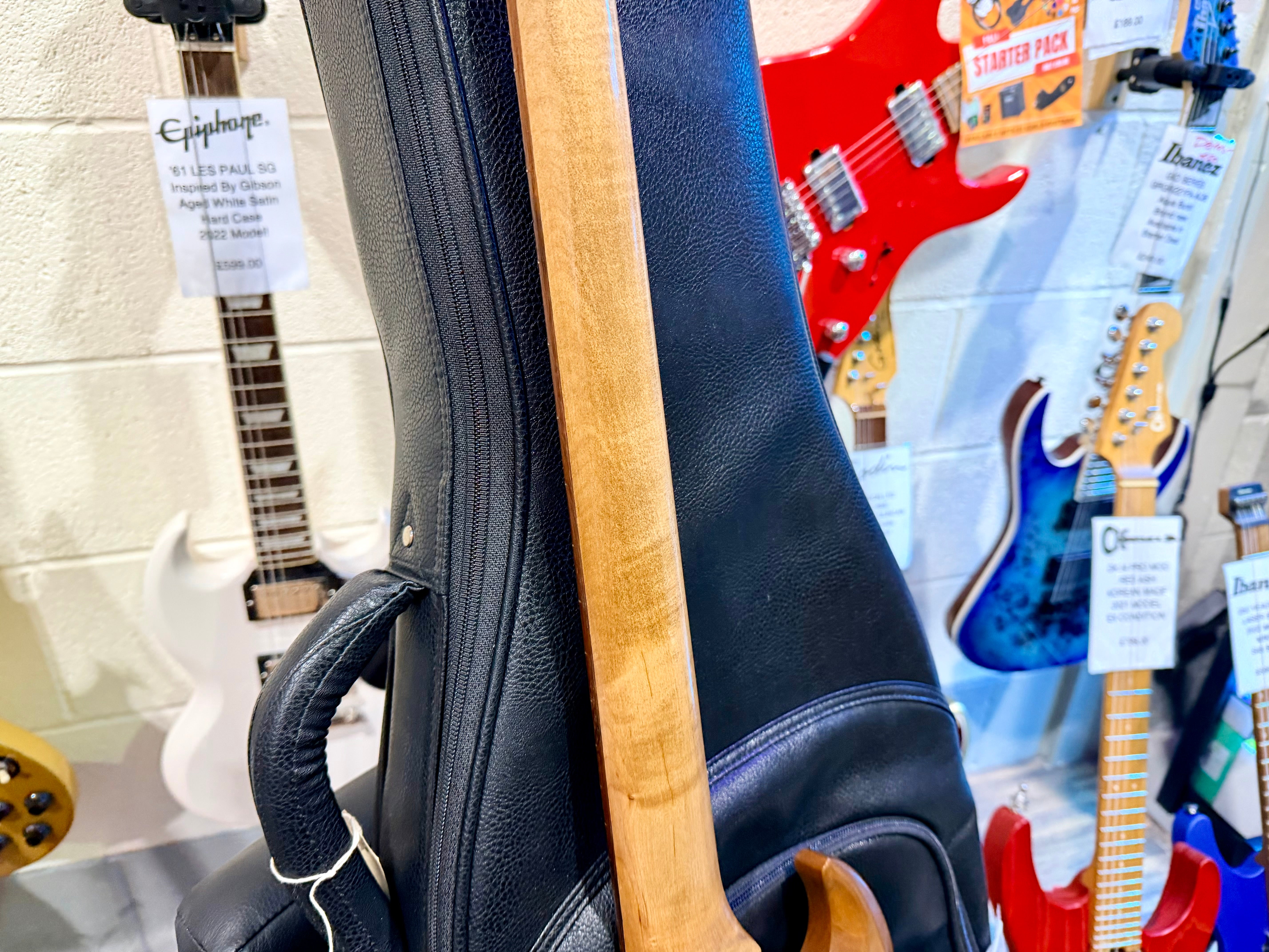 ๐2022๐ Gibson SG Tribute~ Natural Walnut Finish~ Worn Satin~ Case + Candy!