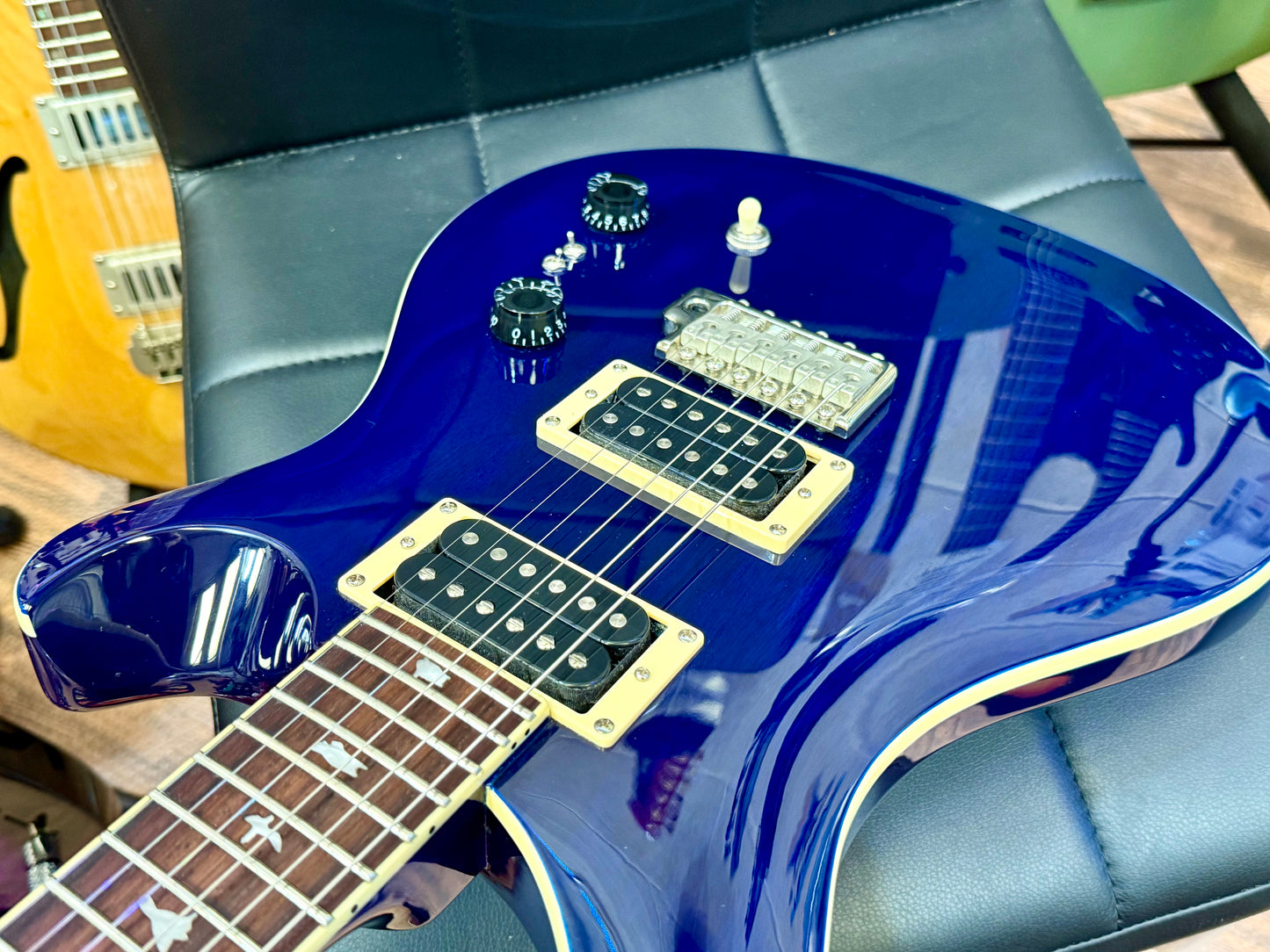 ๐MINT 2022๐ PRS SE Standard 24-08 In Translucent Blue~ Coil Splitting + Gig Bag