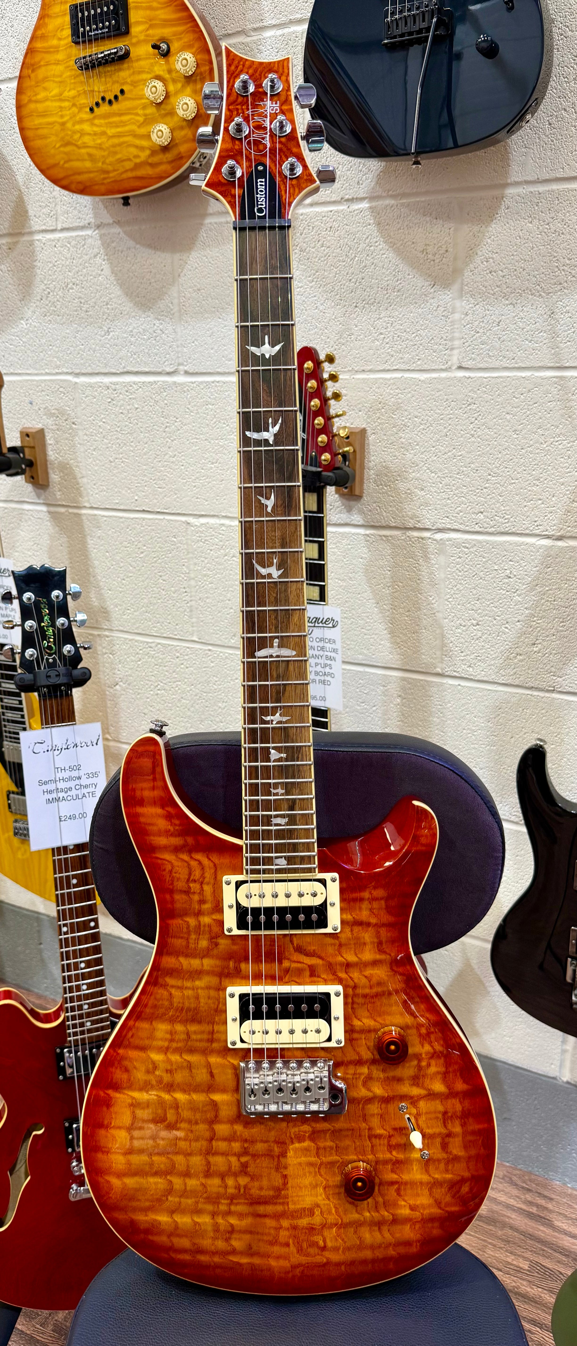 🔥LIMITED EDITION🔥 PRS SE Custom 24 Burled Ash~ Vintage Sunburst~ 2019~ RARE!