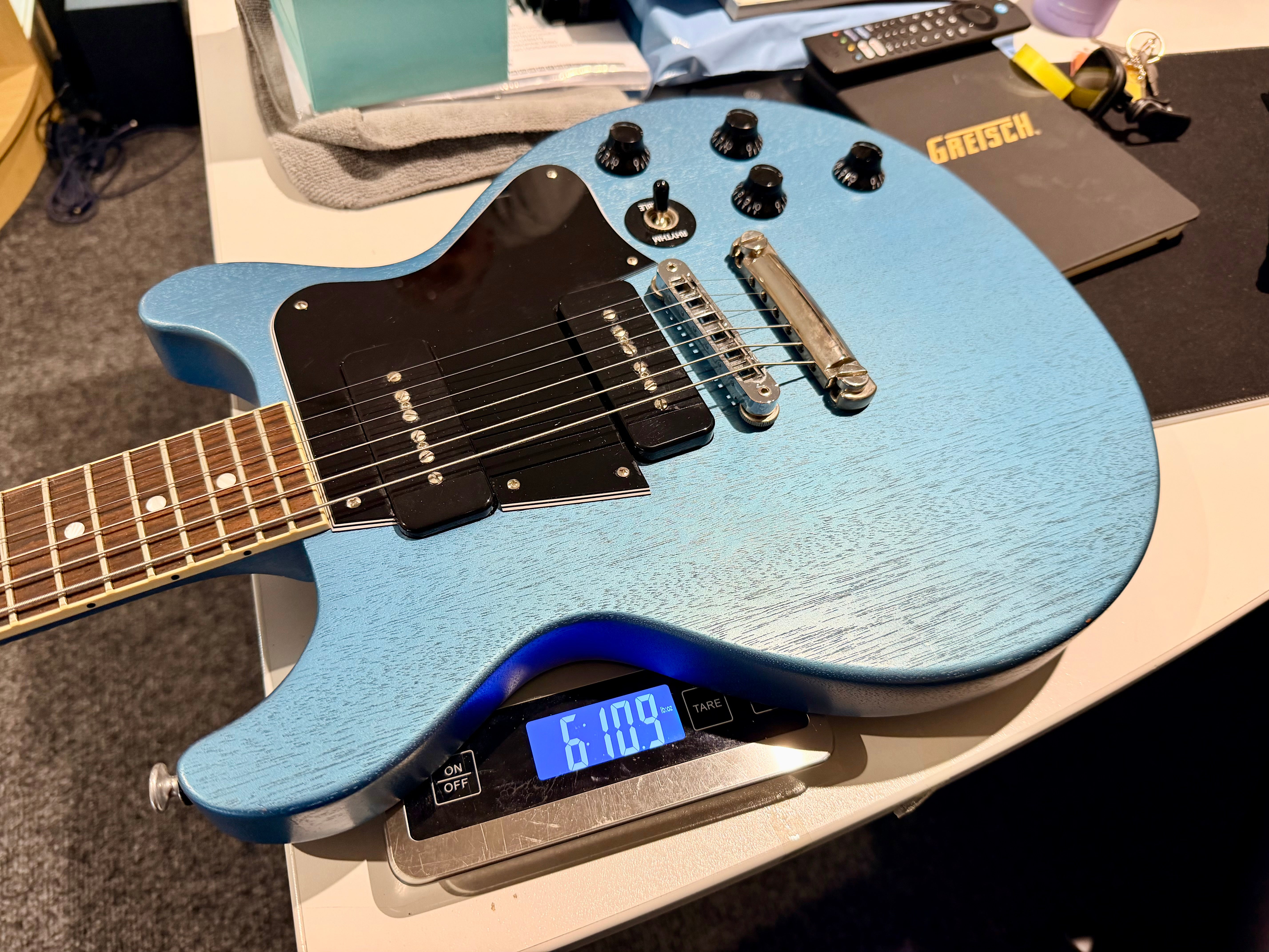 π Gibson Artist Series~ Rick Beato DC Les Paul Special Double-Cut~ Blue Mist π