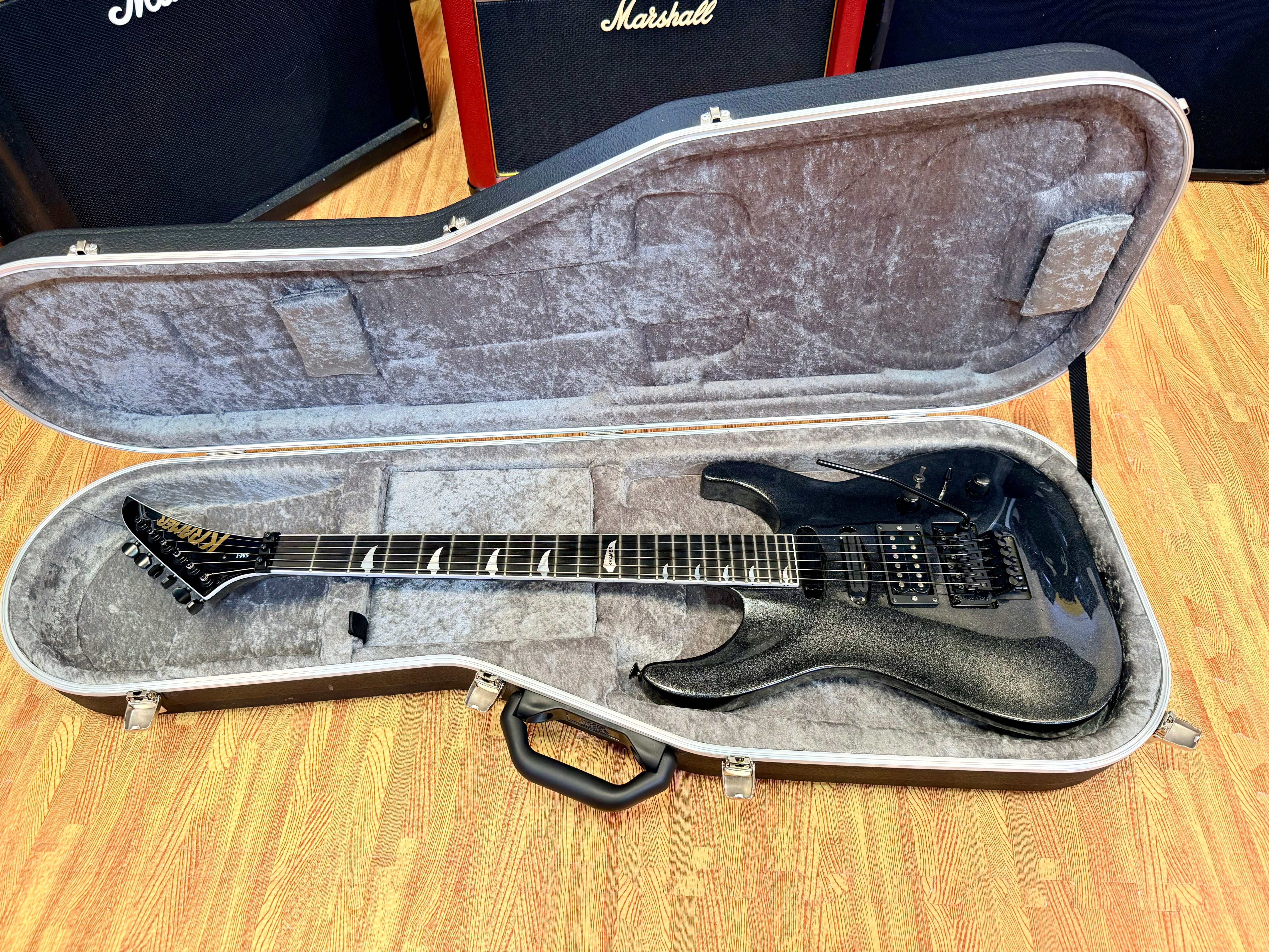 π₯2019π₯ Kramer SM-1 Maximum Steel~ Seymour Duncan Pickups & Floyd Rose Tremolo!