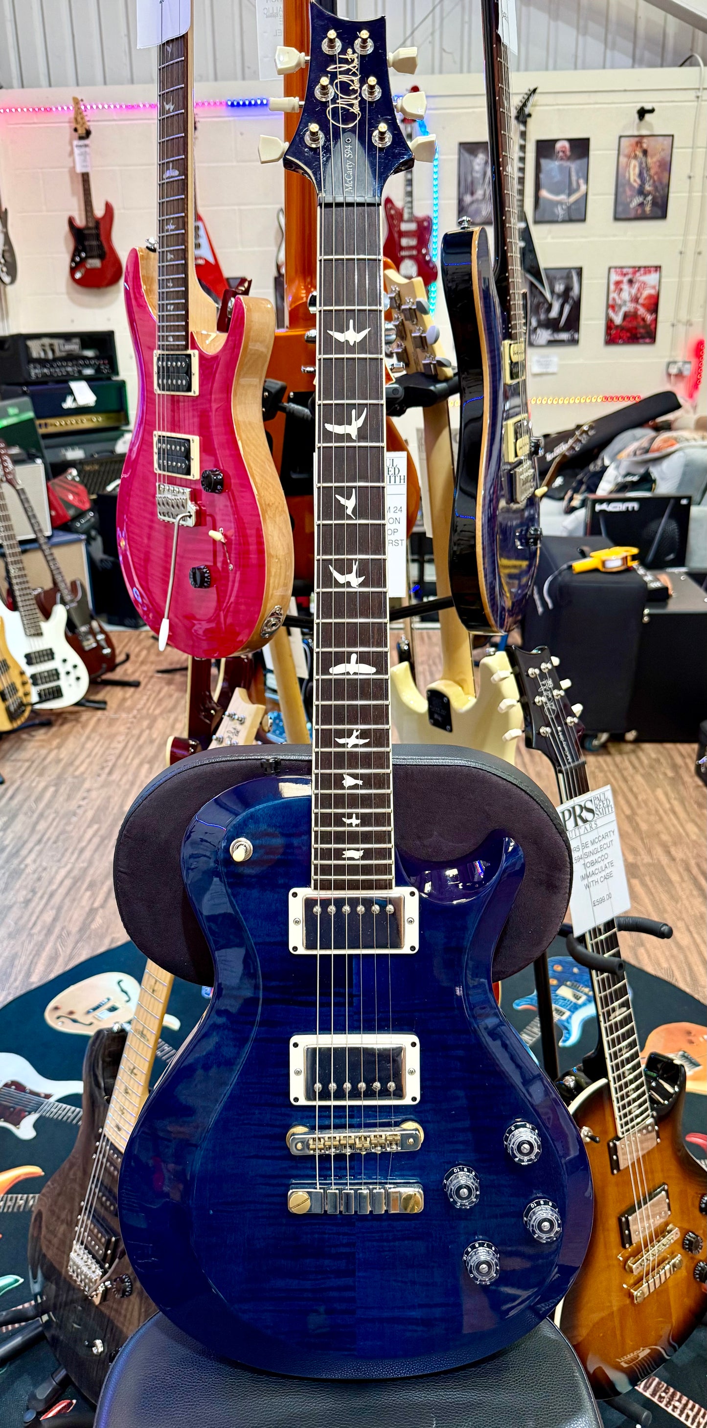 🌟2020 USA🌟 PRS S2 McCarty 594 Singlecut~ Whale Blue~ Gig Bag & Docs~ Stunning!