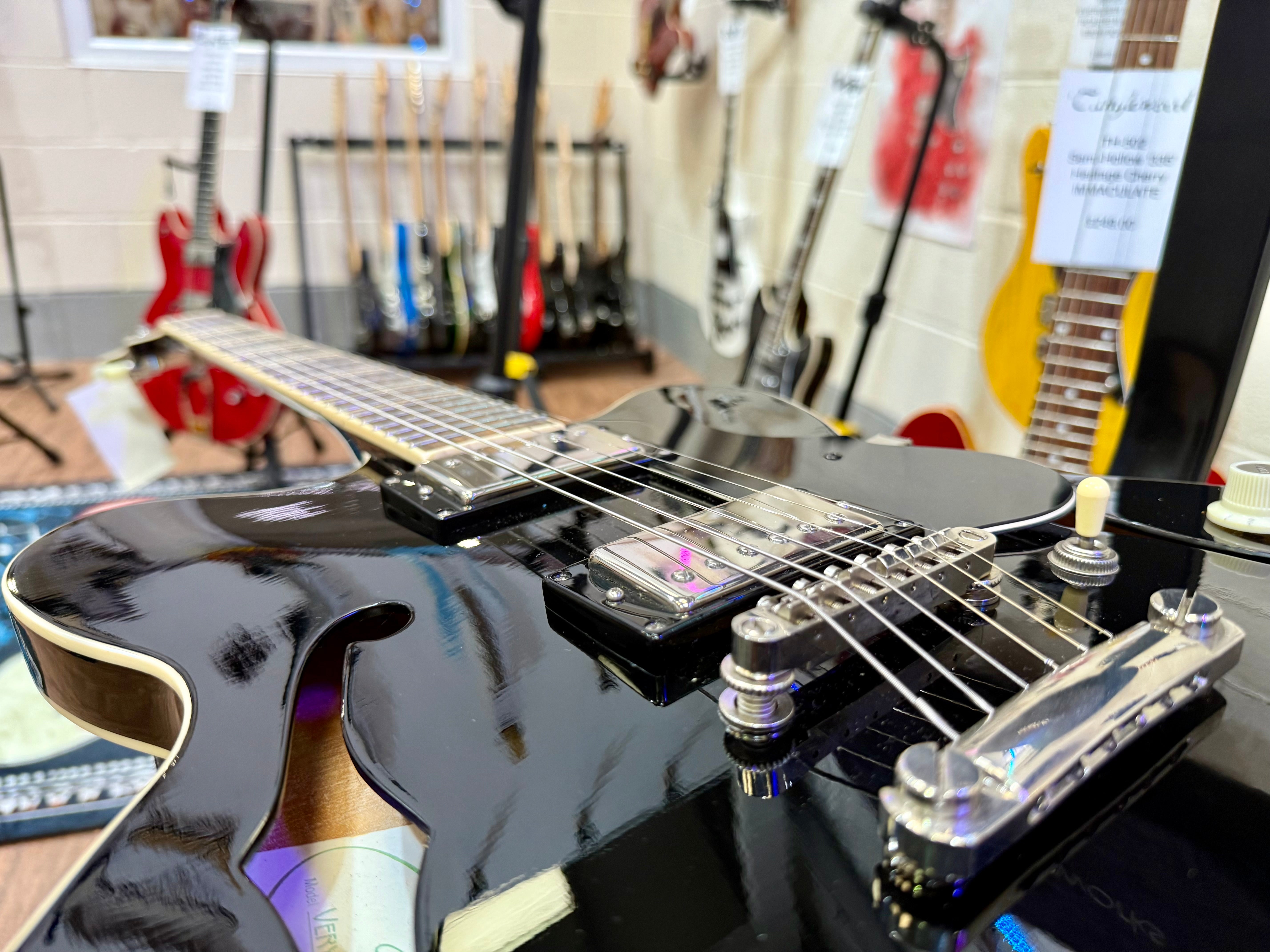 🌟2021🌟 Hofner Verythin HCT Standard~ Black Hollow-body~ Contemporary Series!