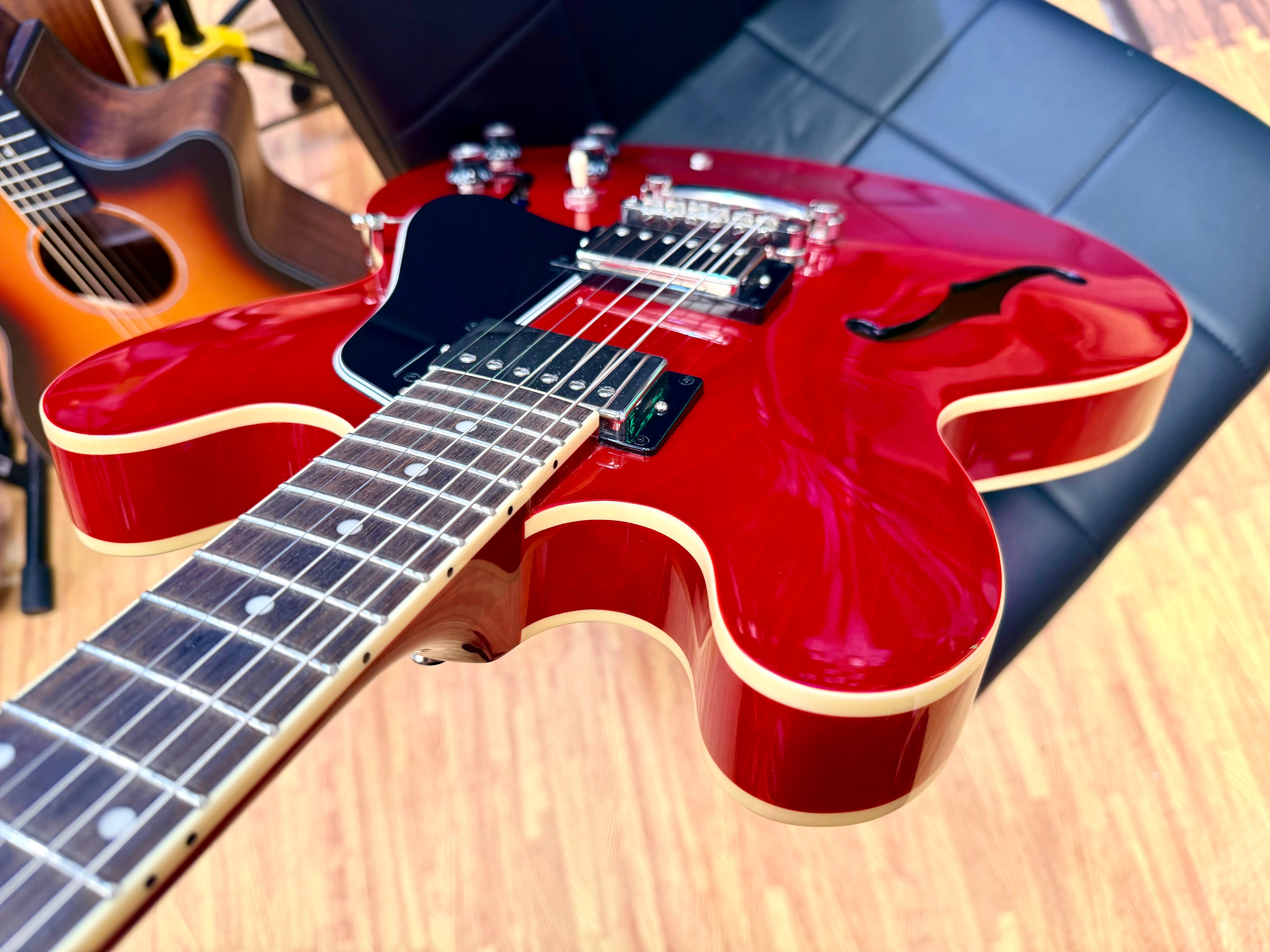 ✨2025✨ Epiphone Inspired by Gibson ES-335 Cherry~ Semi Hollow Electric Guitar!