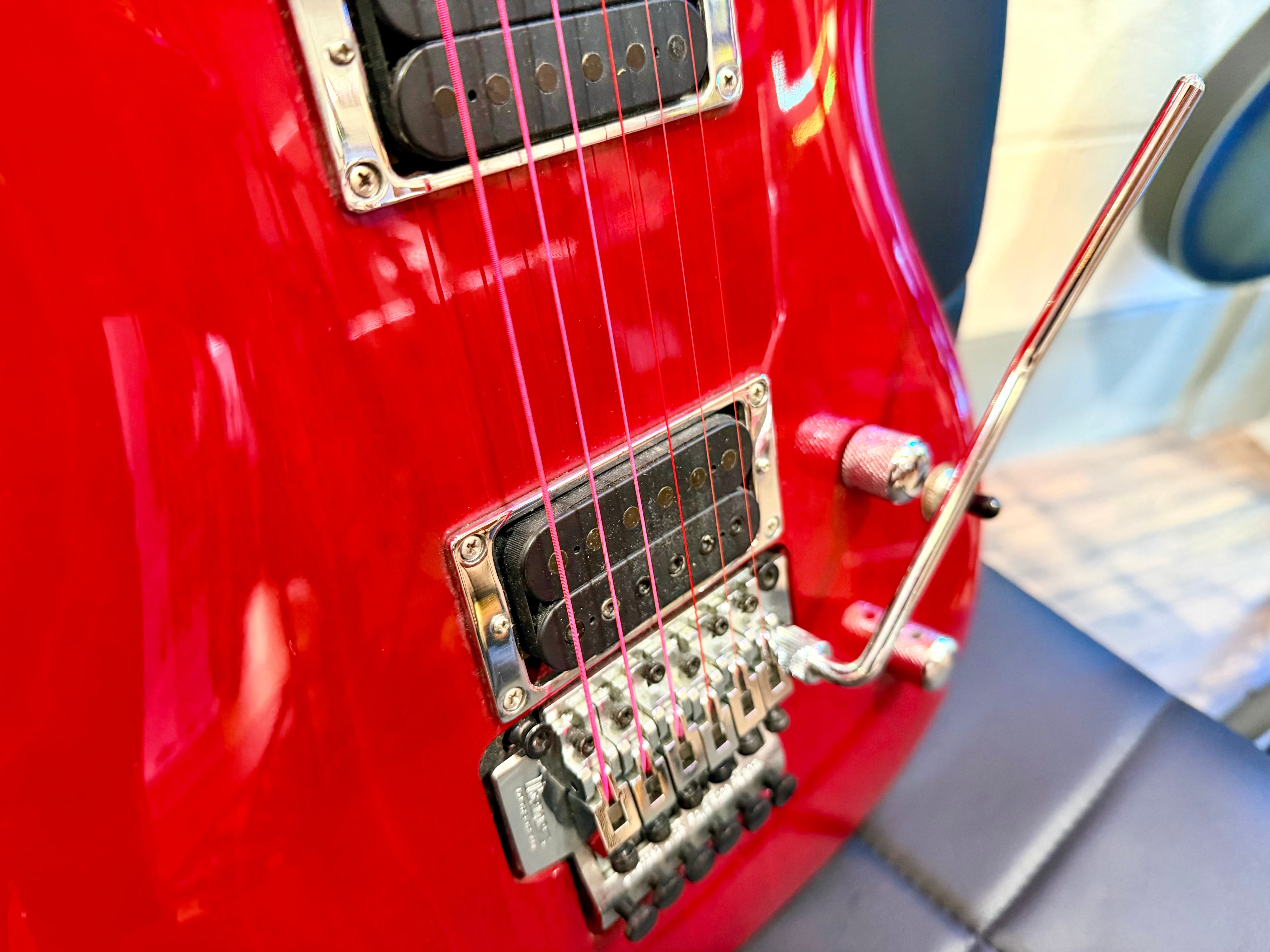 π₯2002π₯ Ibanez JS100 Joe Satriani Signature~ Korean Electric Guitar~ Red~ Floyd