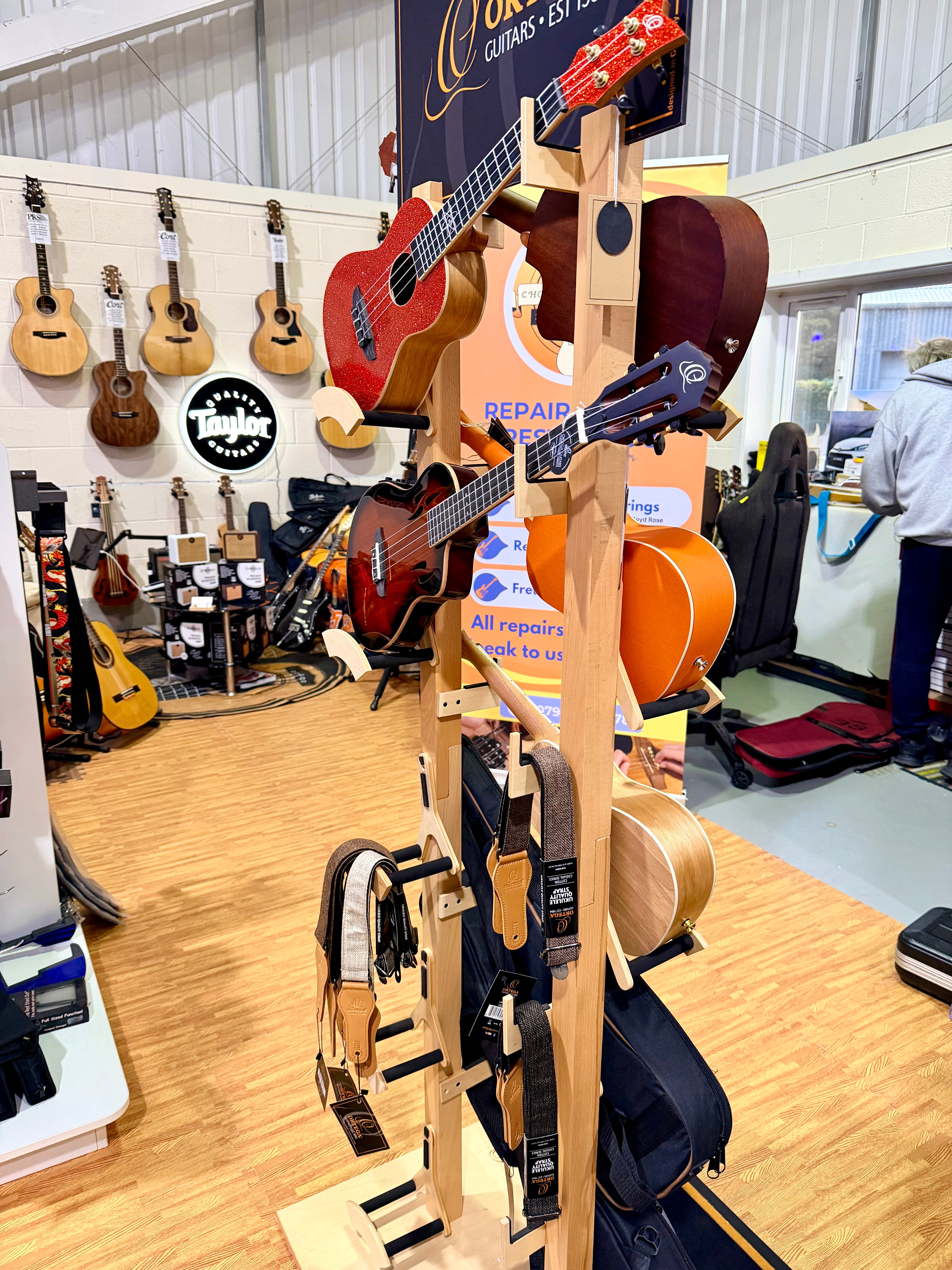 🔥NEW🔥 Ortega TourPlayer Electro-Acoustic Classical Guitar~ Nylon Thin~ Black!