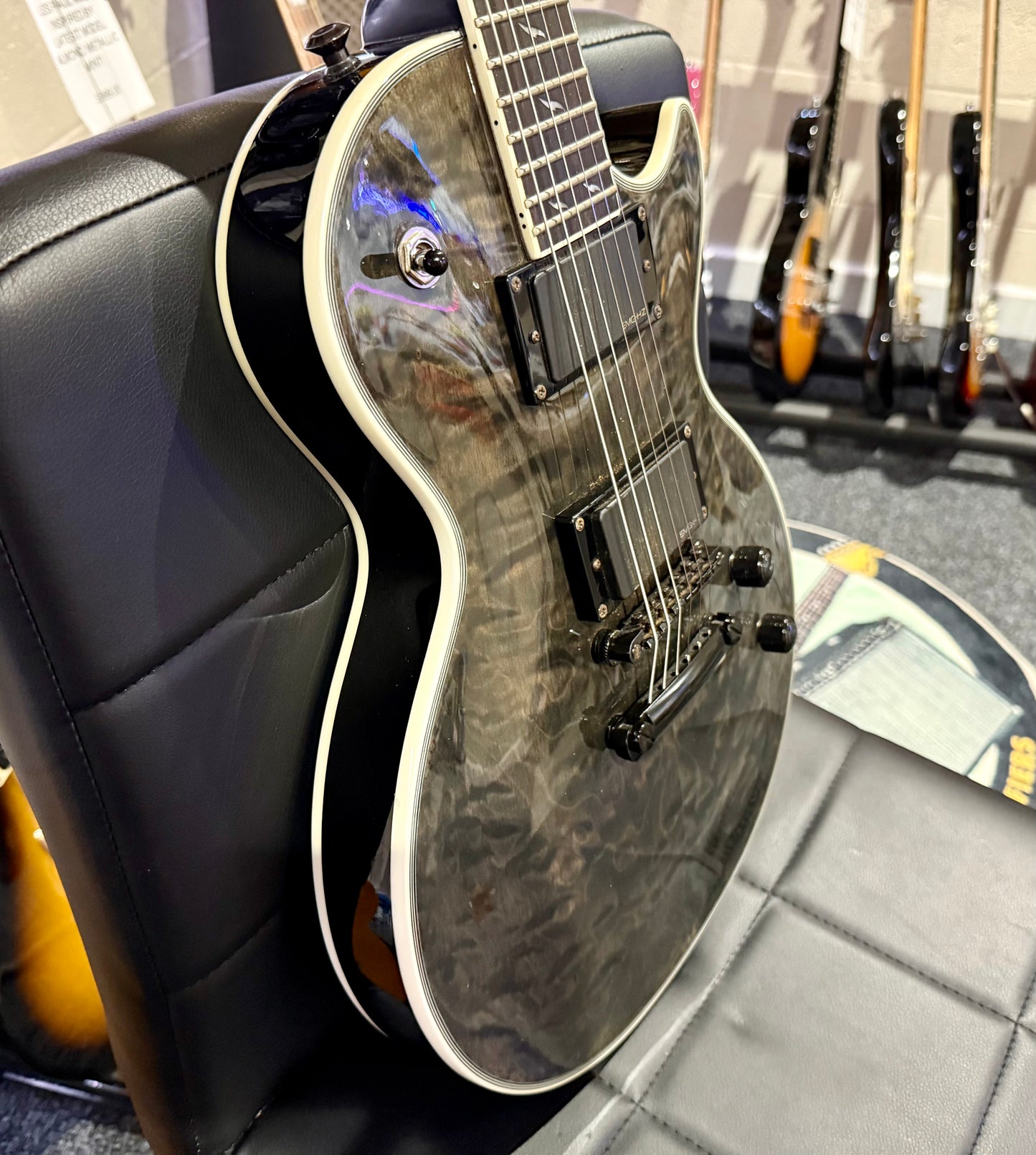 🔥2008🔥 Epiphone Les Paul Custom Prophecy EX~ Midnight Ebony~ EMG’s + Case!