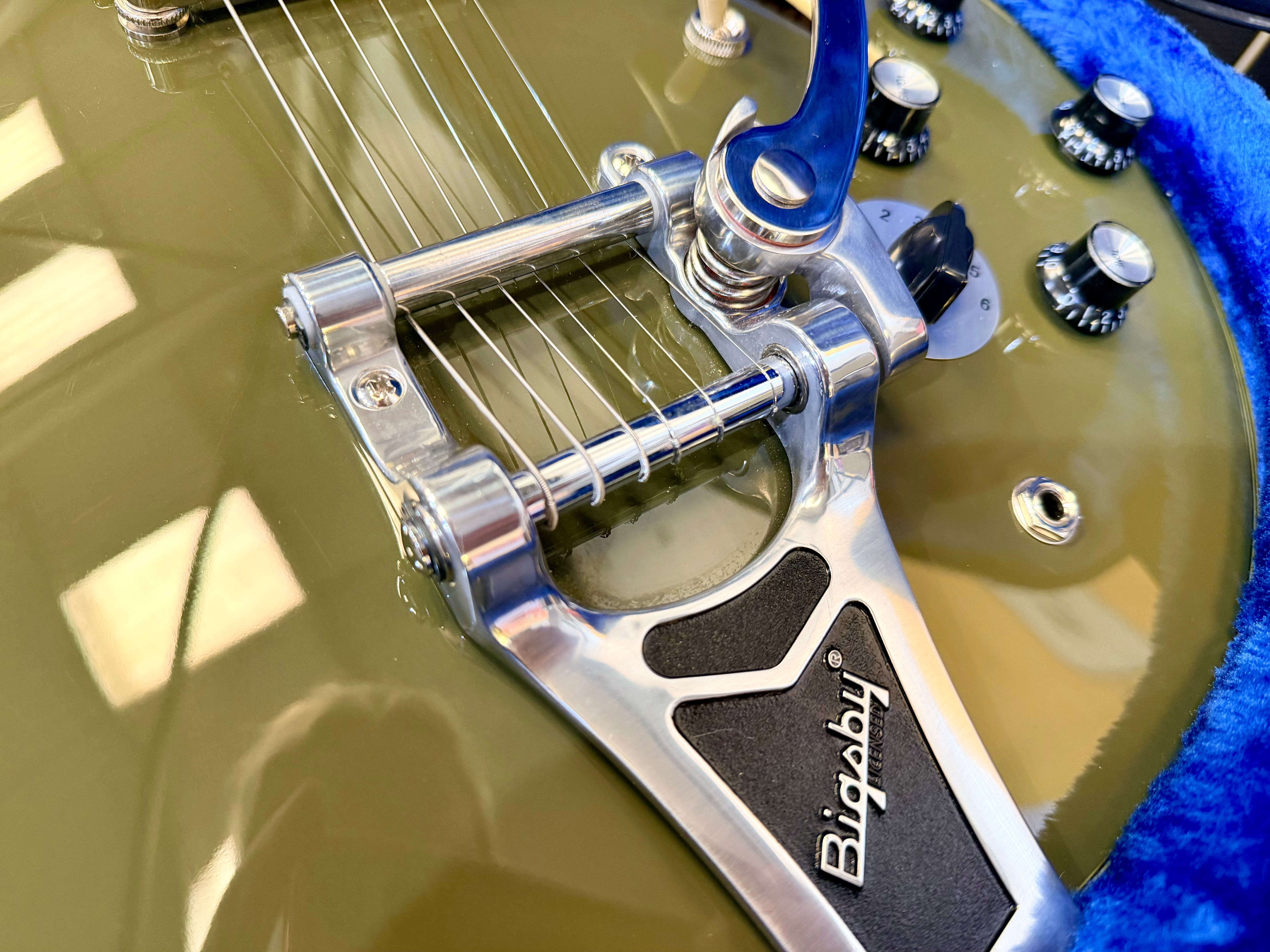 ⚡️2023⚡️ Epiphone Shinichi Ubukata ES-355 Olive Drab~ Inspired By Gibson Custom!