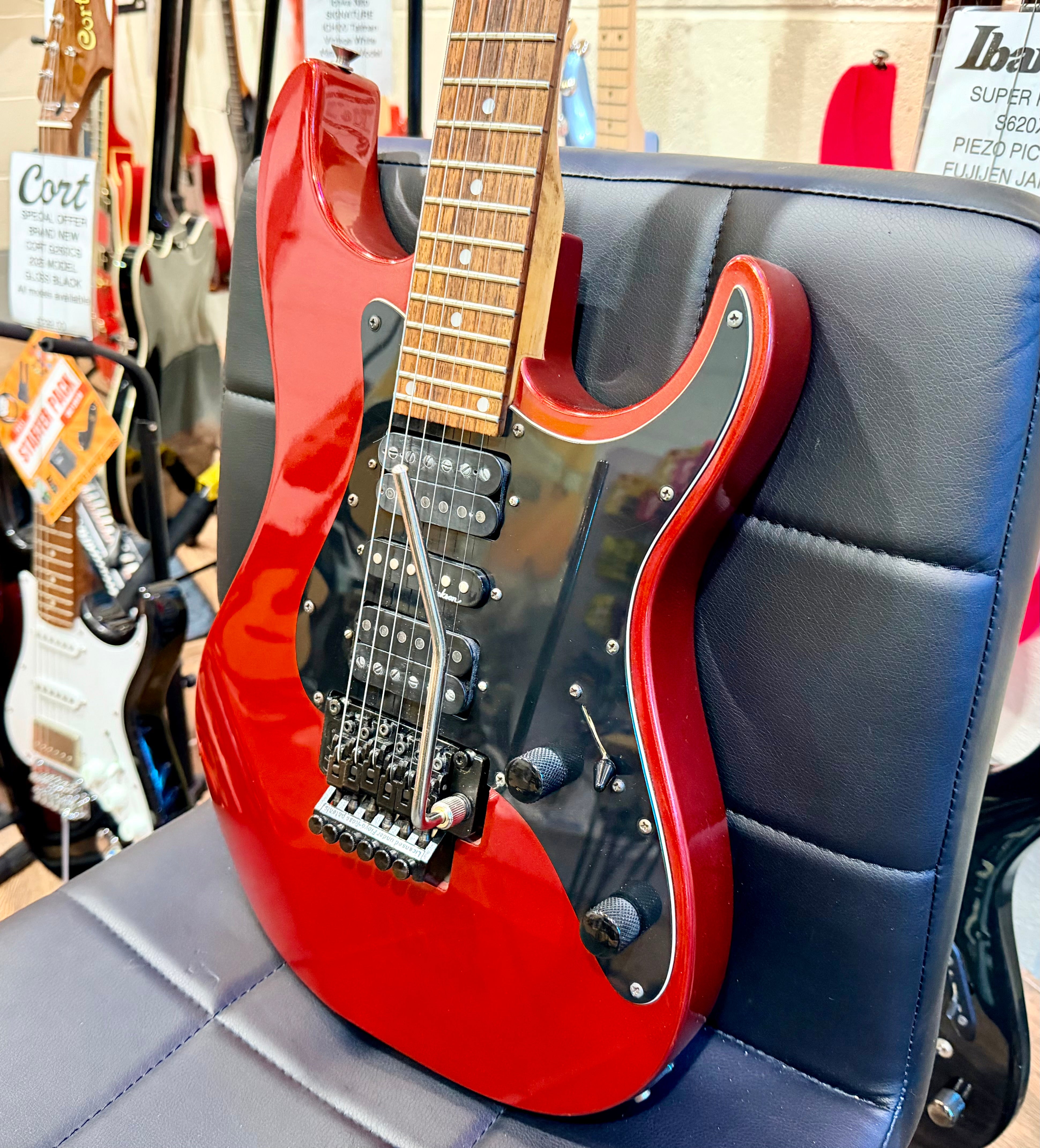 🔥90’s KOREA🔥 Jackson PS-1 Performer Metallic Red~ Floyd Rose~ HSH Pickups!