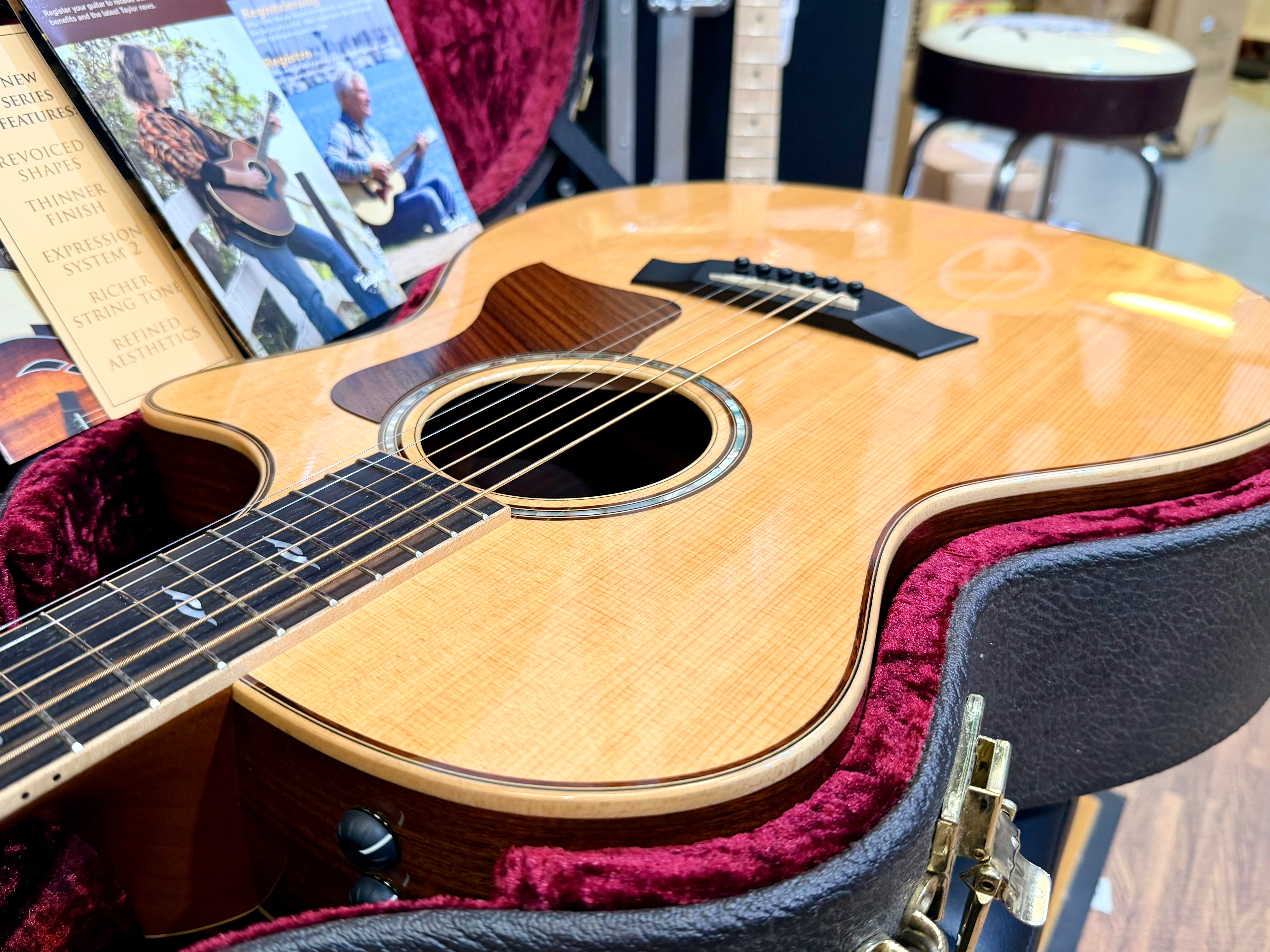 ✨2015✨ Taylor 814ce Grand Auditorium Electro Acoustic Guitar~ USA Natural + OHSC