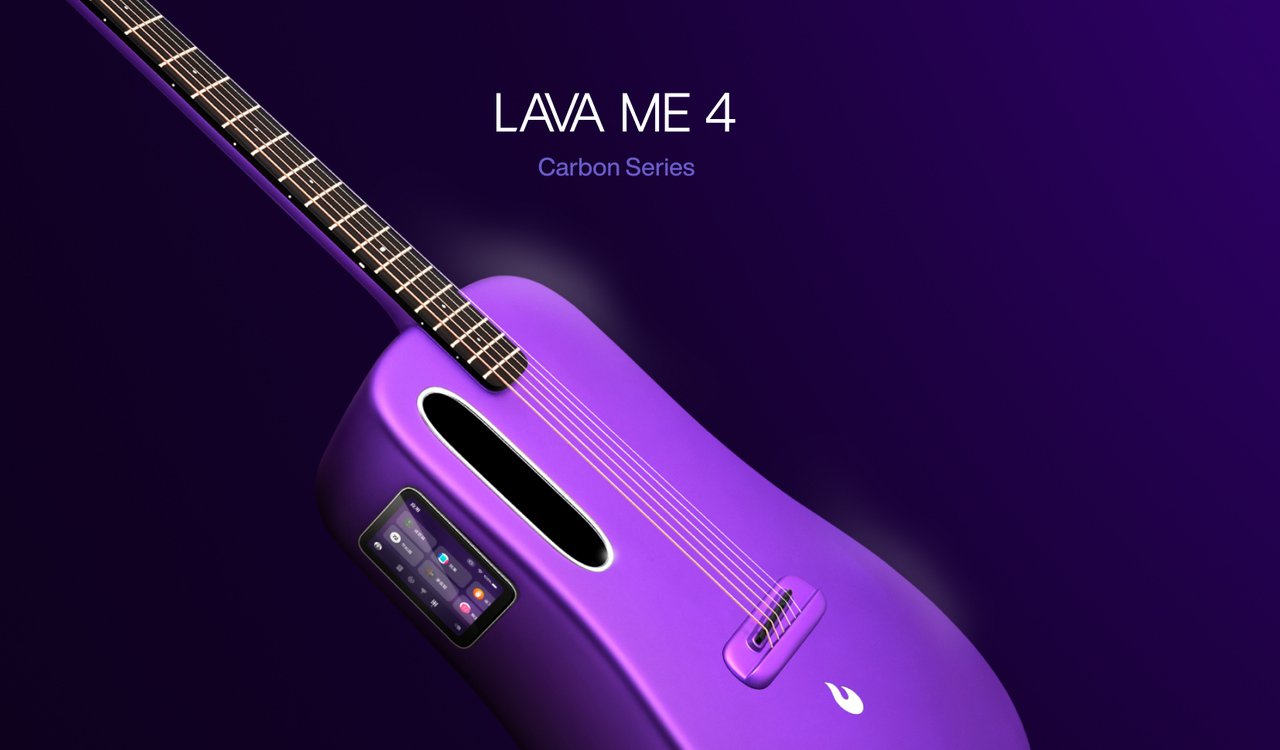 π₯ LAVA Music ME 4 36β Smart Carbon Electro Acoustic Guitar~ Purple~ FREE Cable π₯