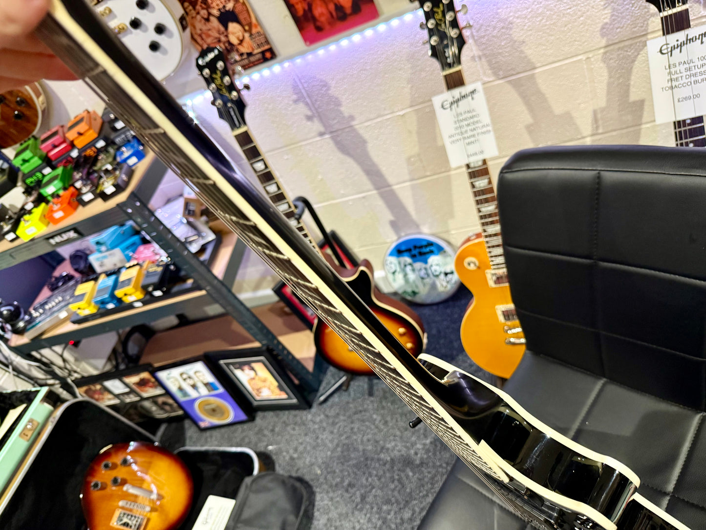 🔥2008🔥 Epiphone Les Paul Custom Prophecy EX~ Midnight Ebony~ EMG’s + Case!