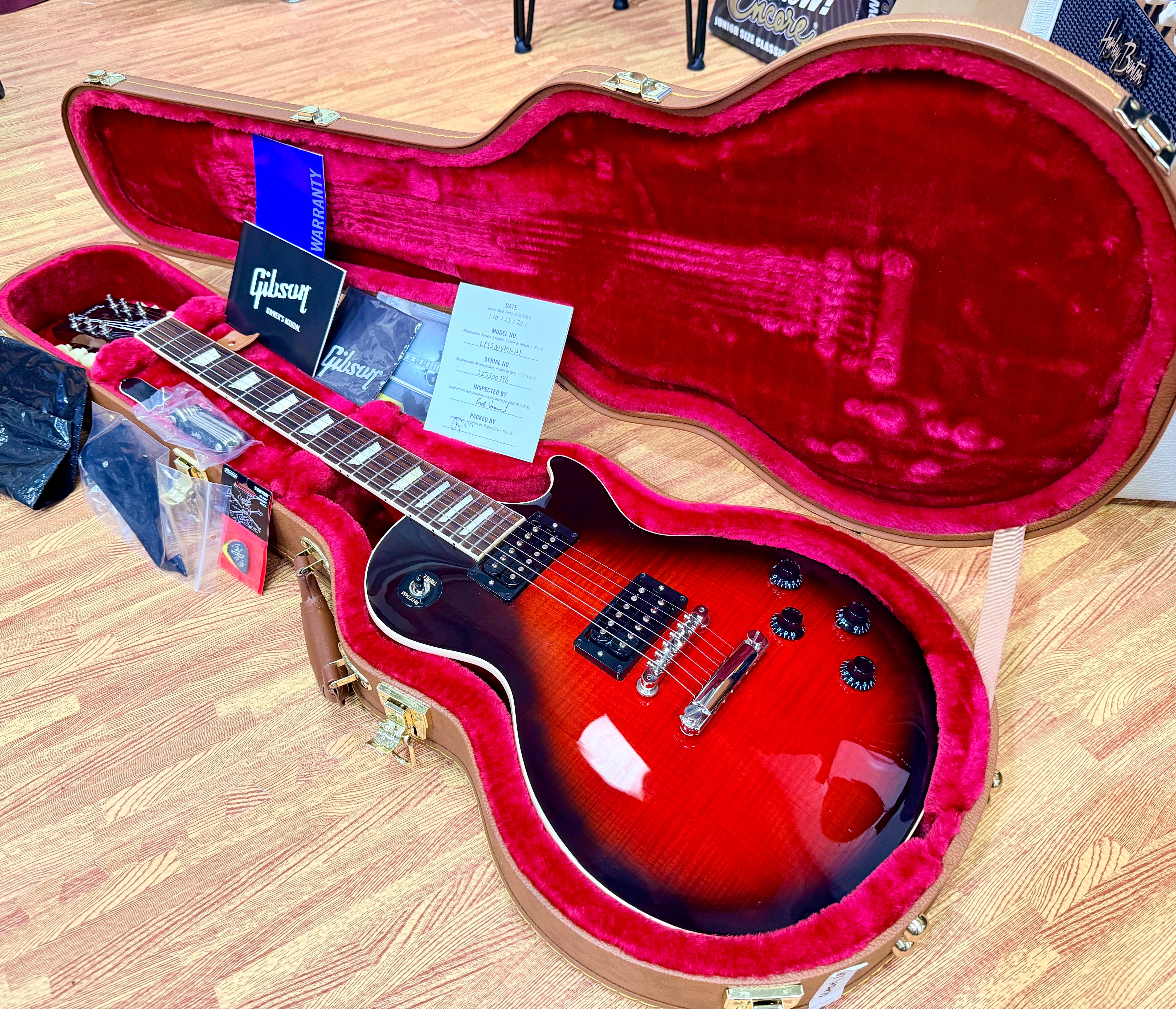 🔥2022🔥 Gibson Les Paul Standard Slash~ Vermillion Burst Limited Edition + Case