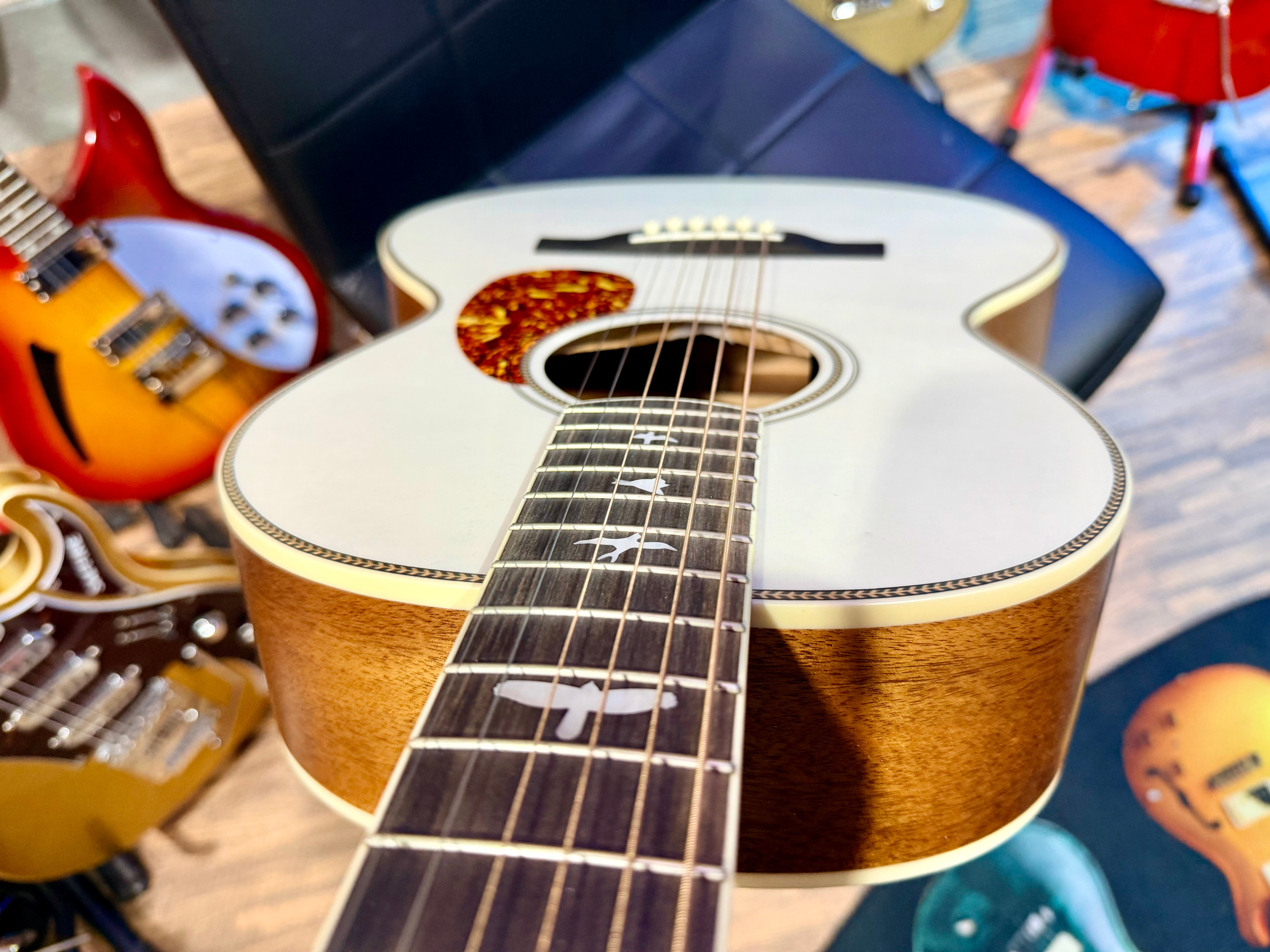 🌟2021🌟 PRS SE Tonare Parlour P20E Electro-Acoustic Guitar~ White + Gig Bag!