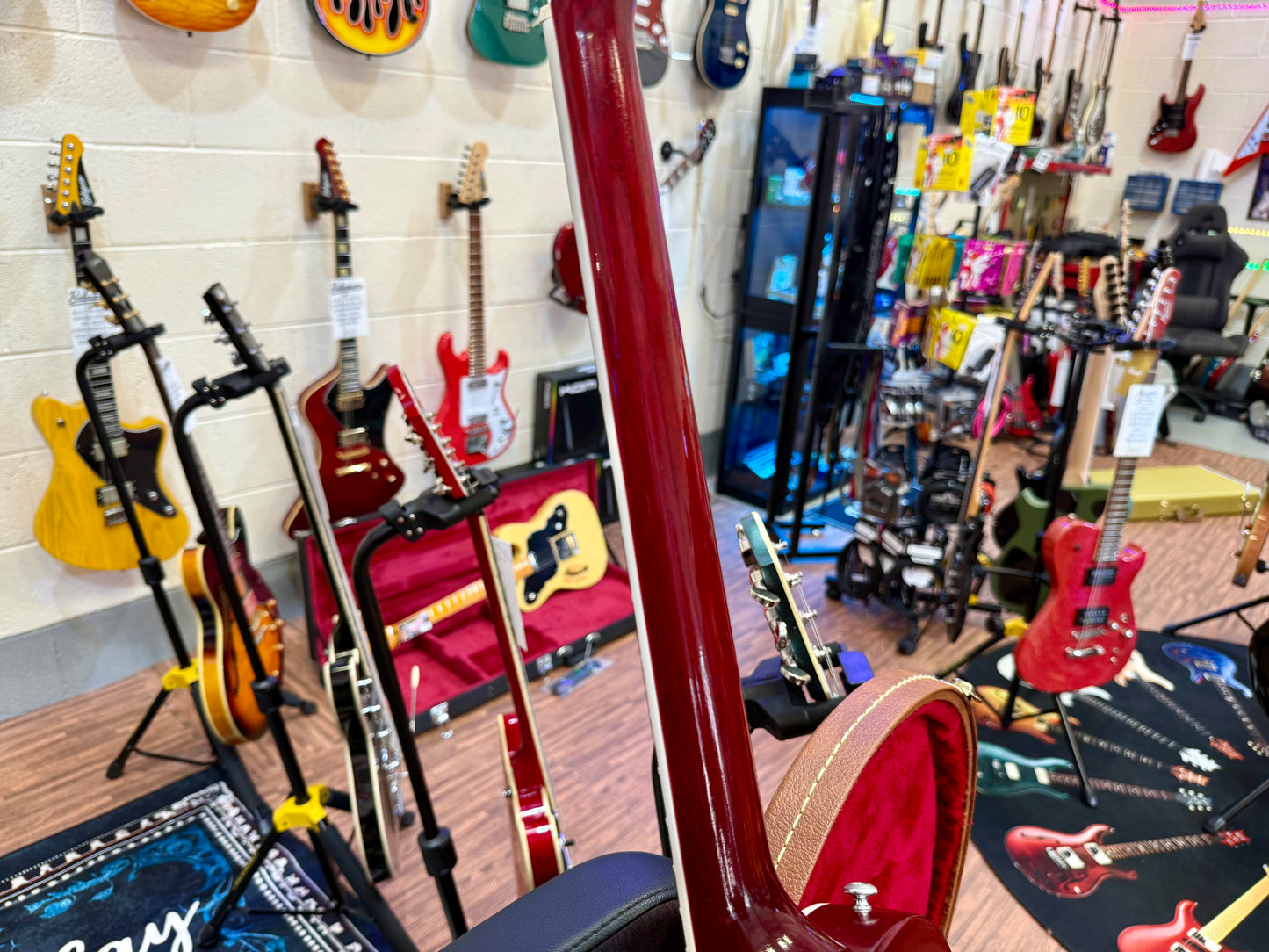 🌟2018🌟 Gibson USA Les Paul Classic Player Plus P90~ Satin Wine Red~ Case/Candy