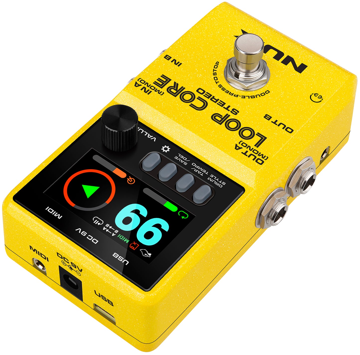 NU-X Loop Core Stereo Pedal with drum machine~ looper