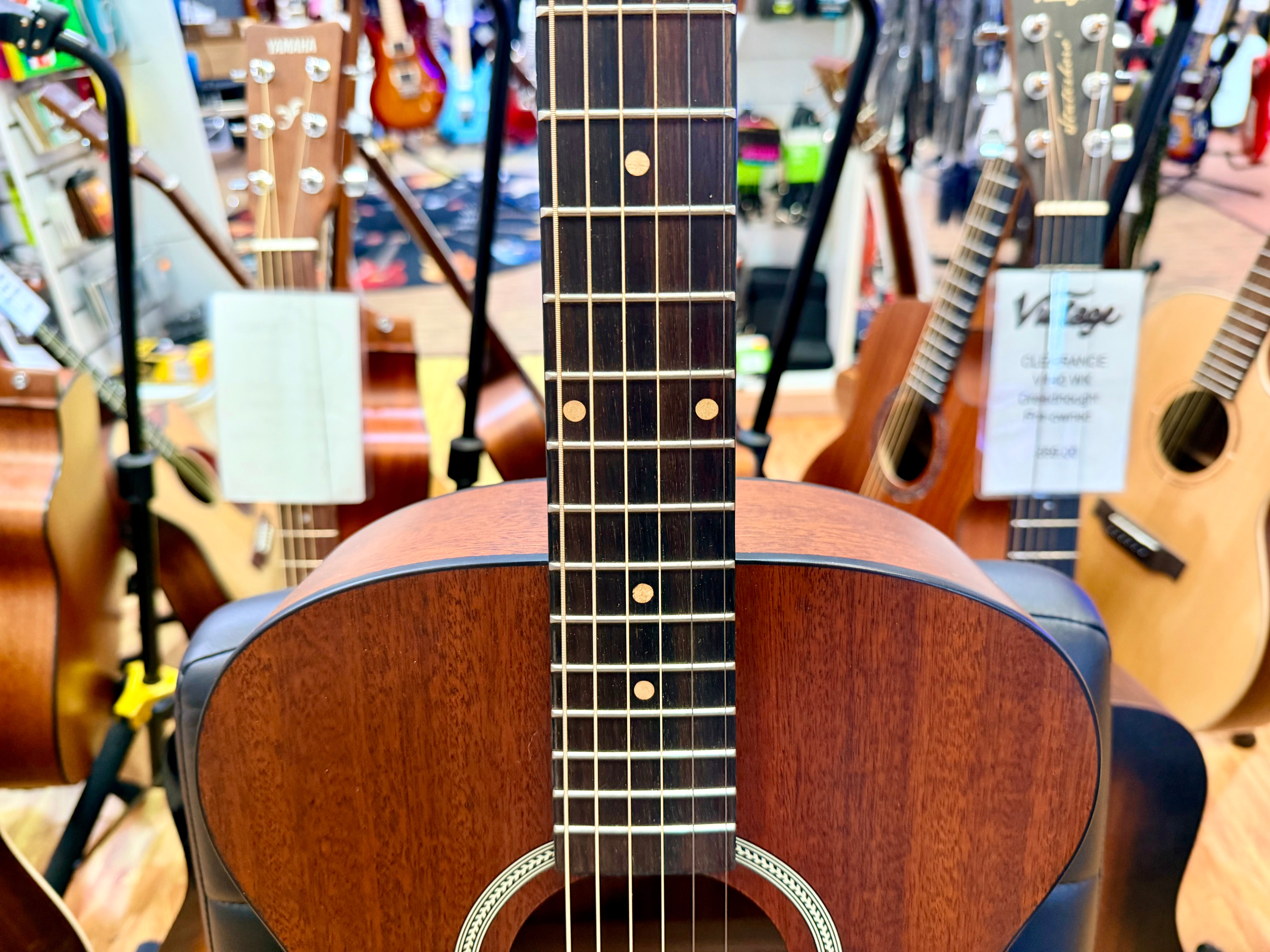 🔥MINT🔥 James Neligan DEV-A Solid Top Mahogany Acoustic Guitar Natural Satin!