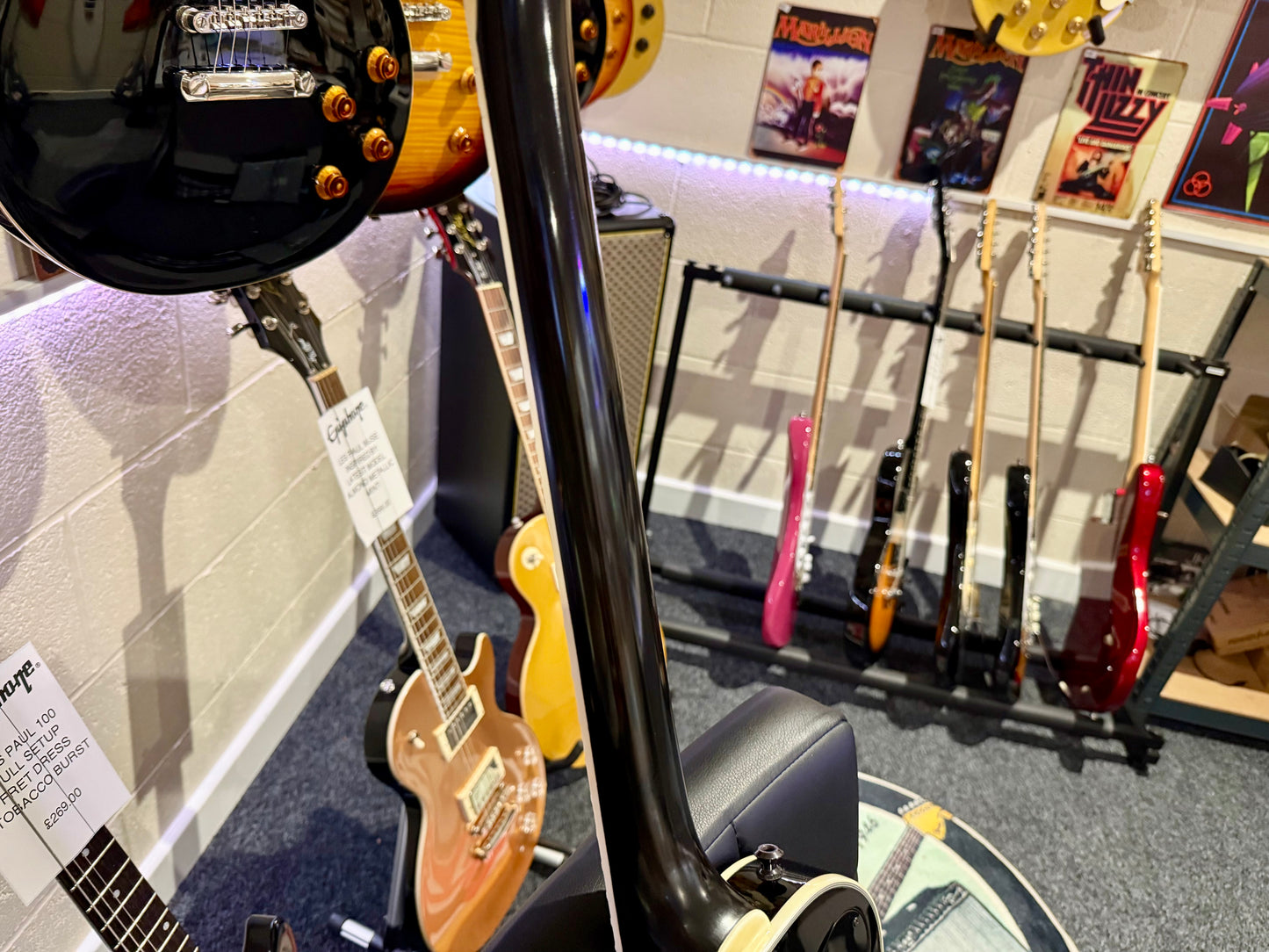 🔥2008🔥 Epiphone Les Paul Custom Prophecy EX~ Midnight Ebony~ EMG’s + Case!