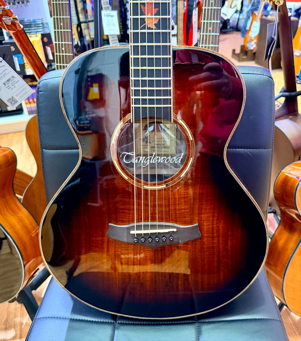 Tanglewood Winterleaf Exotic TWX1EK Electro Acoustic~ Koa~ Autumn Burst Gloss
