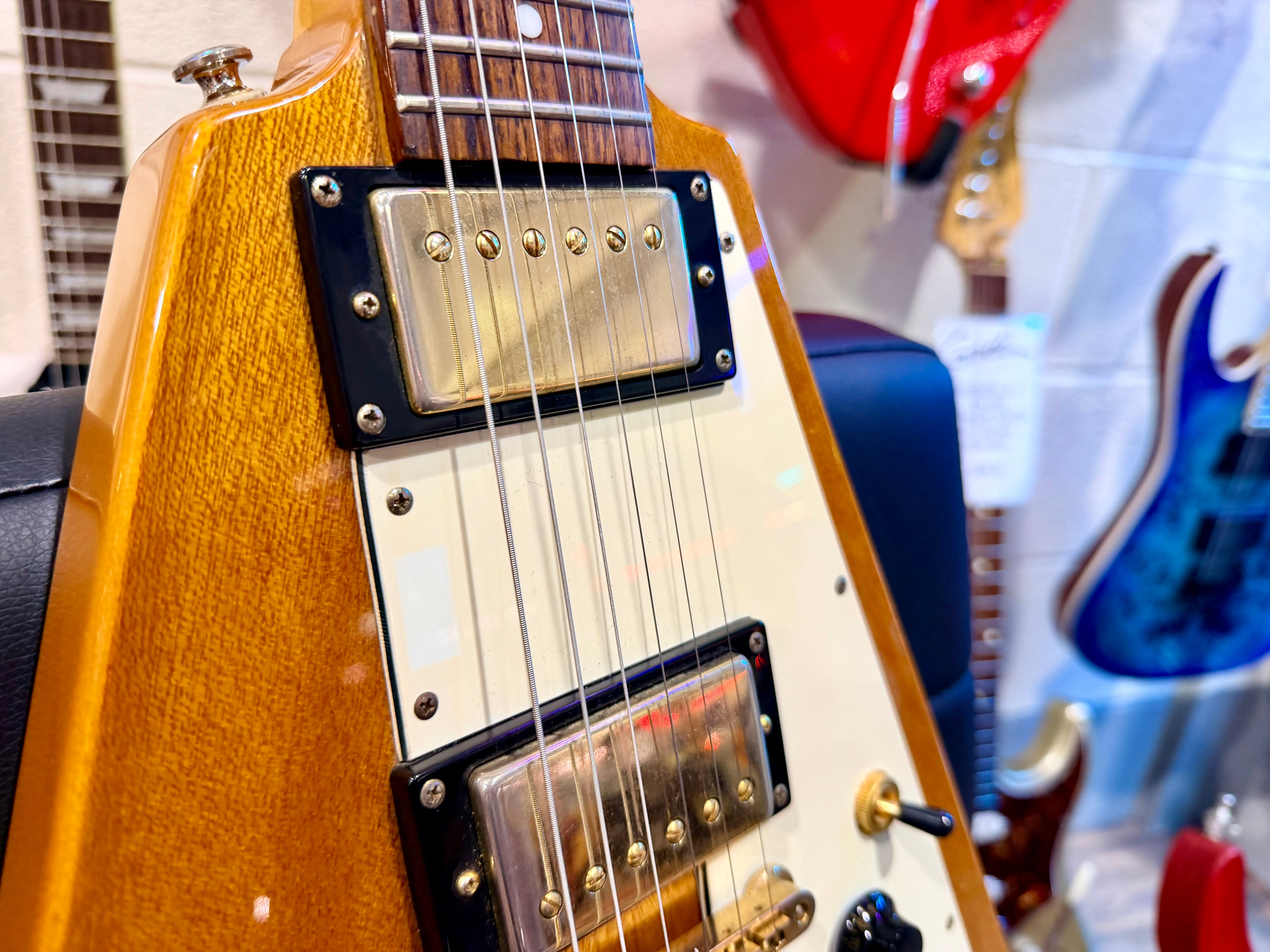 🔥2003 RARE🔥 Epiphone Korina Flying V ’58 Reissue~ Unsung Korea + Flight Case!