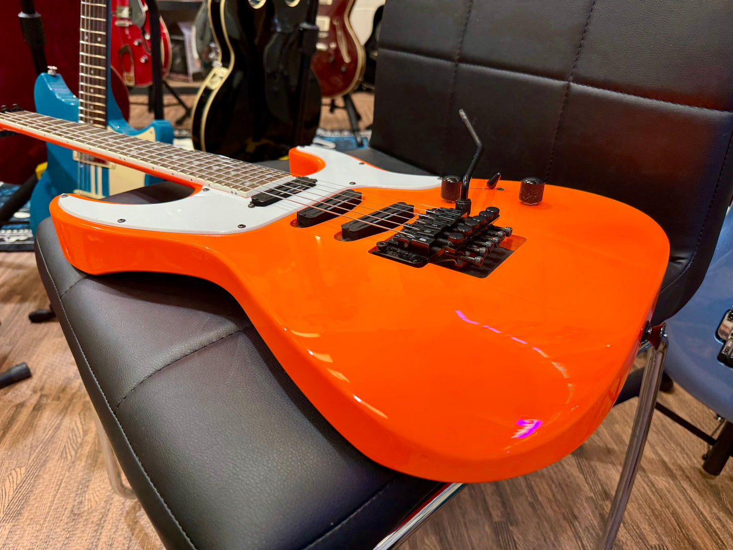 🔥NEON ORANGE🔥 Jackson X Series Soloist SL4X~ Neck Thru~ Floyd Rose~ 2019 Model