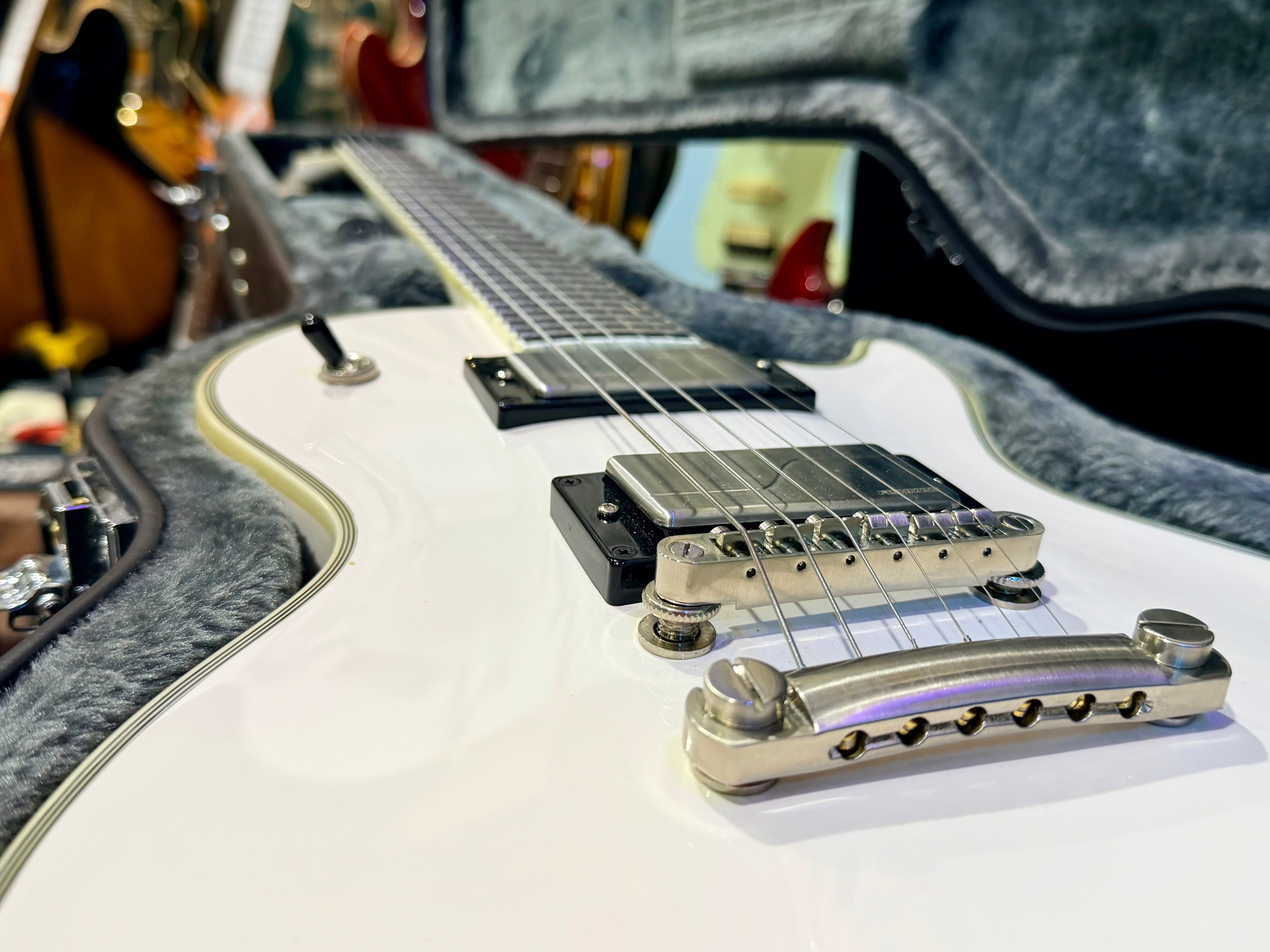 🔥MINT🔥 Epiphone Jerry Cantrell Les Paul Custom Prophecy~ Bone White~ Hard Case