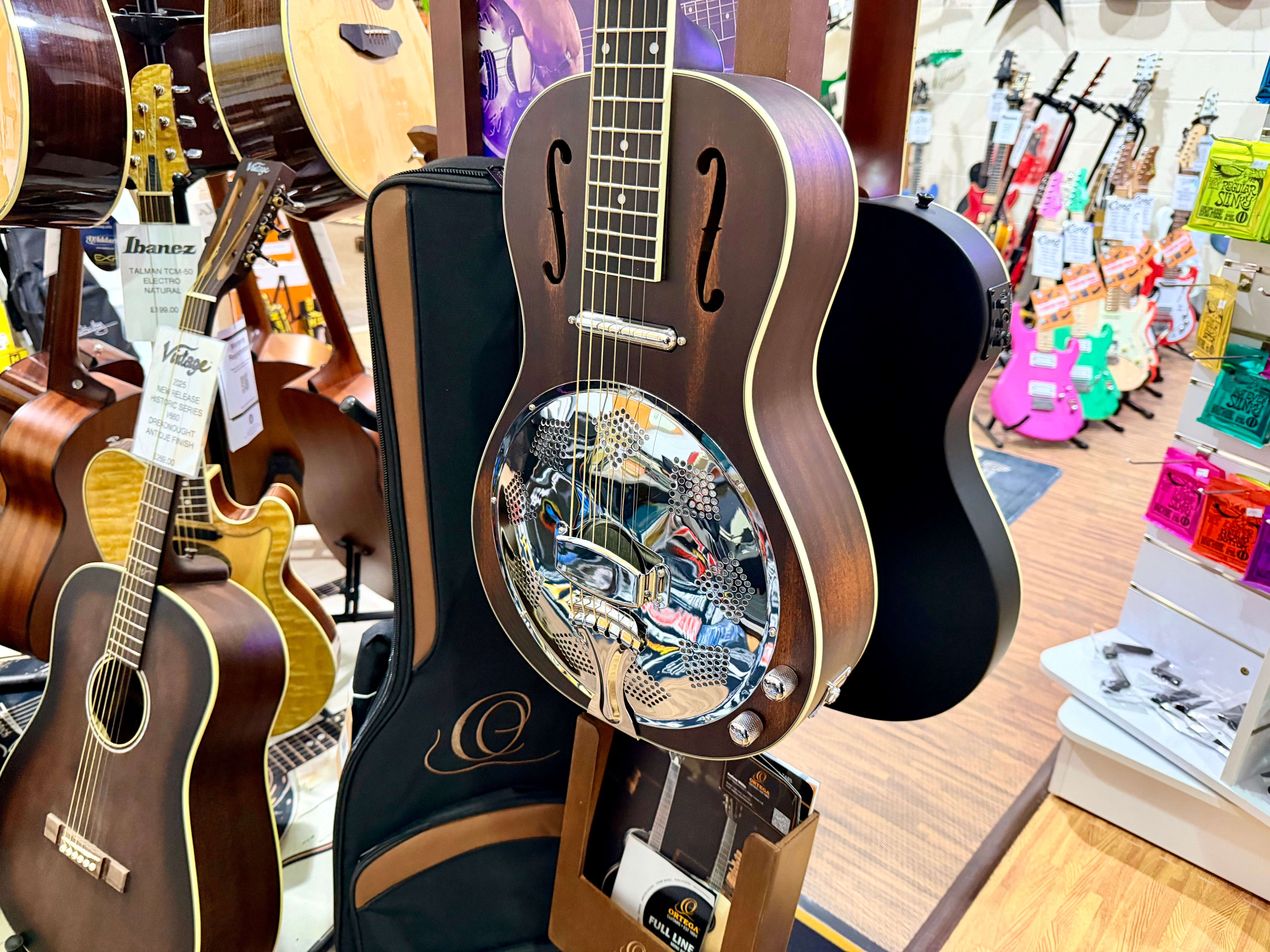 🔥NEW🔥 Ortega TourPlayer Electro-Acoustic Classical Guitar~ Nylon Thin~ Black!