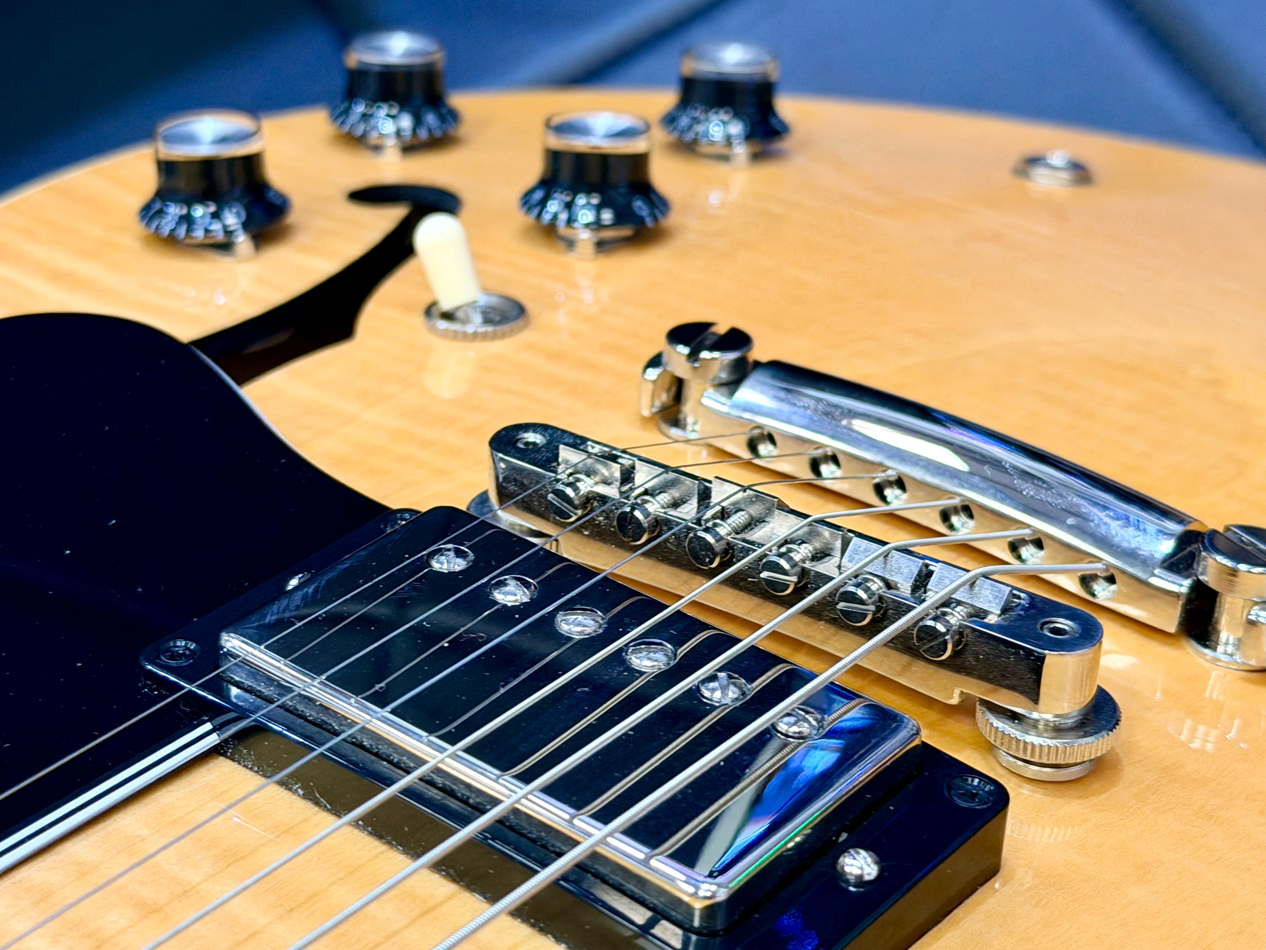 ✨MINT✨ Gibson ES-335 Figured Antique Natural~ Ex-Demo Semi-Hollow + Hard Case!